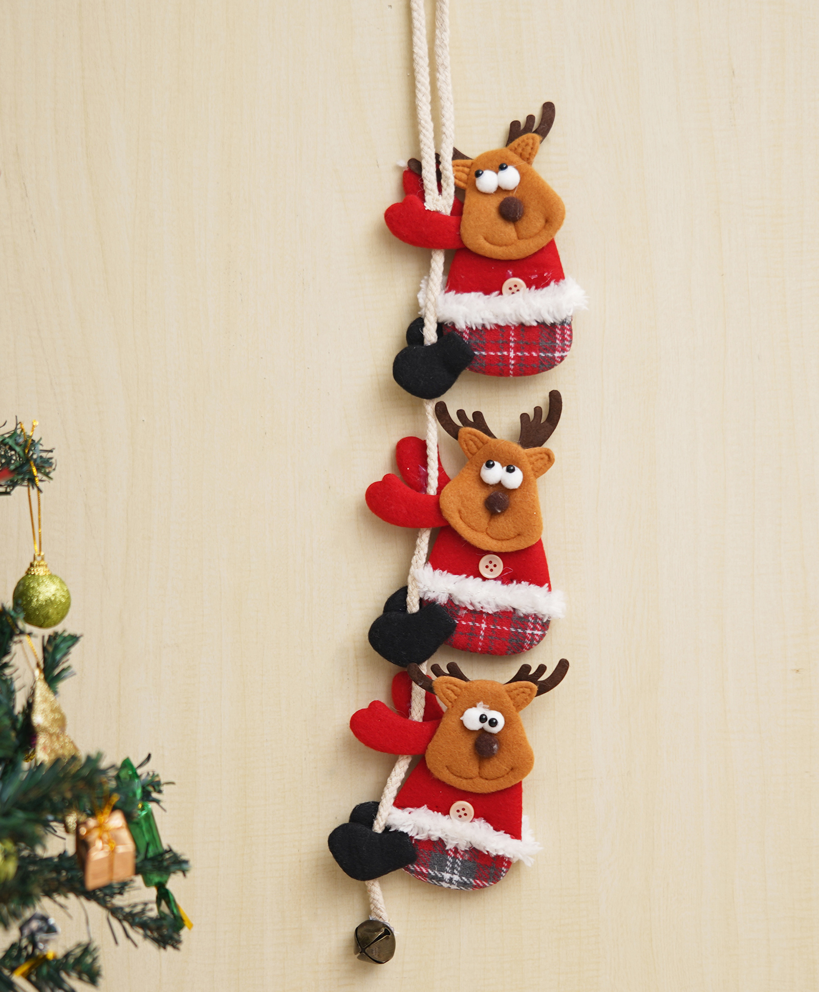 eCraftIndia Merry Christmas Ornaments Santa Claus Snowman Hanging Decoration-image-43