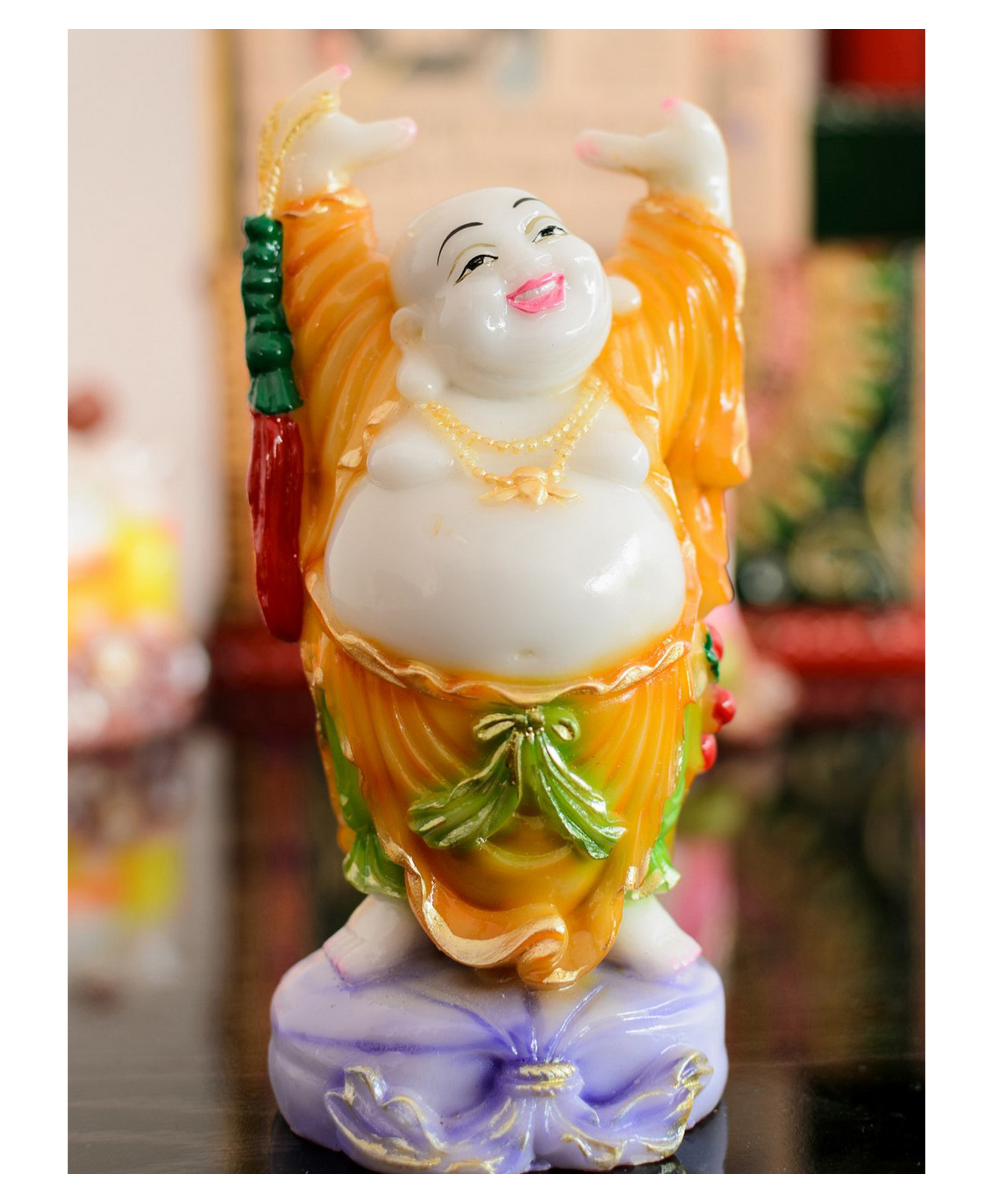 eCraftIndia Feng Shui Laughing Buddha with Hands Up-image-47