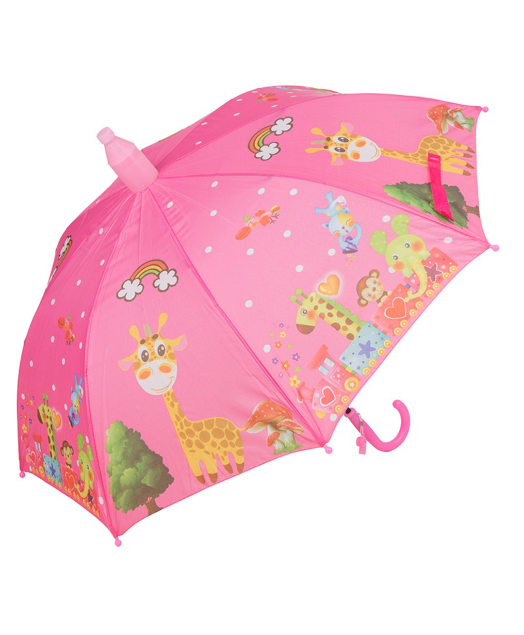 Yellow Bee Animals Printed Umbrella - Pink-image-48