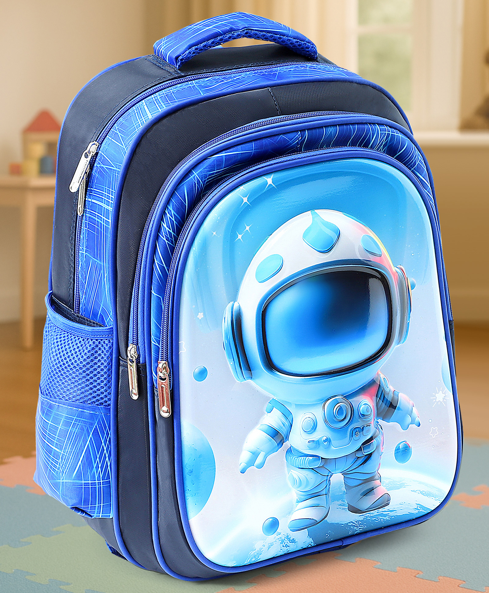 Astronaut Printed School Back Pack Blue - 16 Inches-image-37