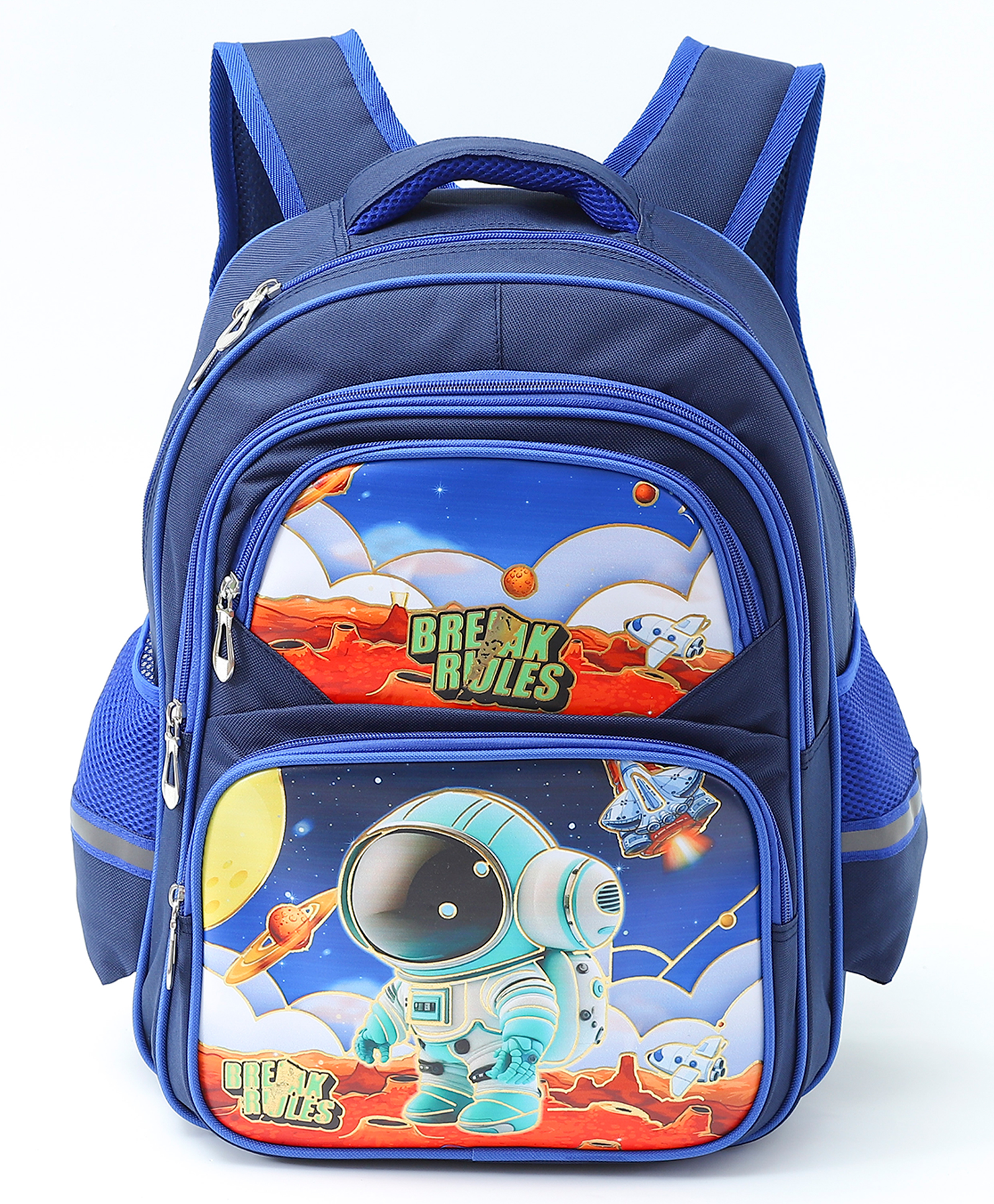 Play Nation Space Theme Backpack Blue - 16 Inch-picture-10