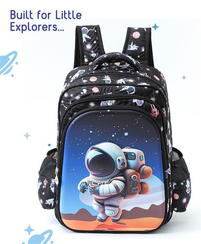 Play NationAstronaut Space Print School Backpack Navy Blue- 15 Inches-image-9