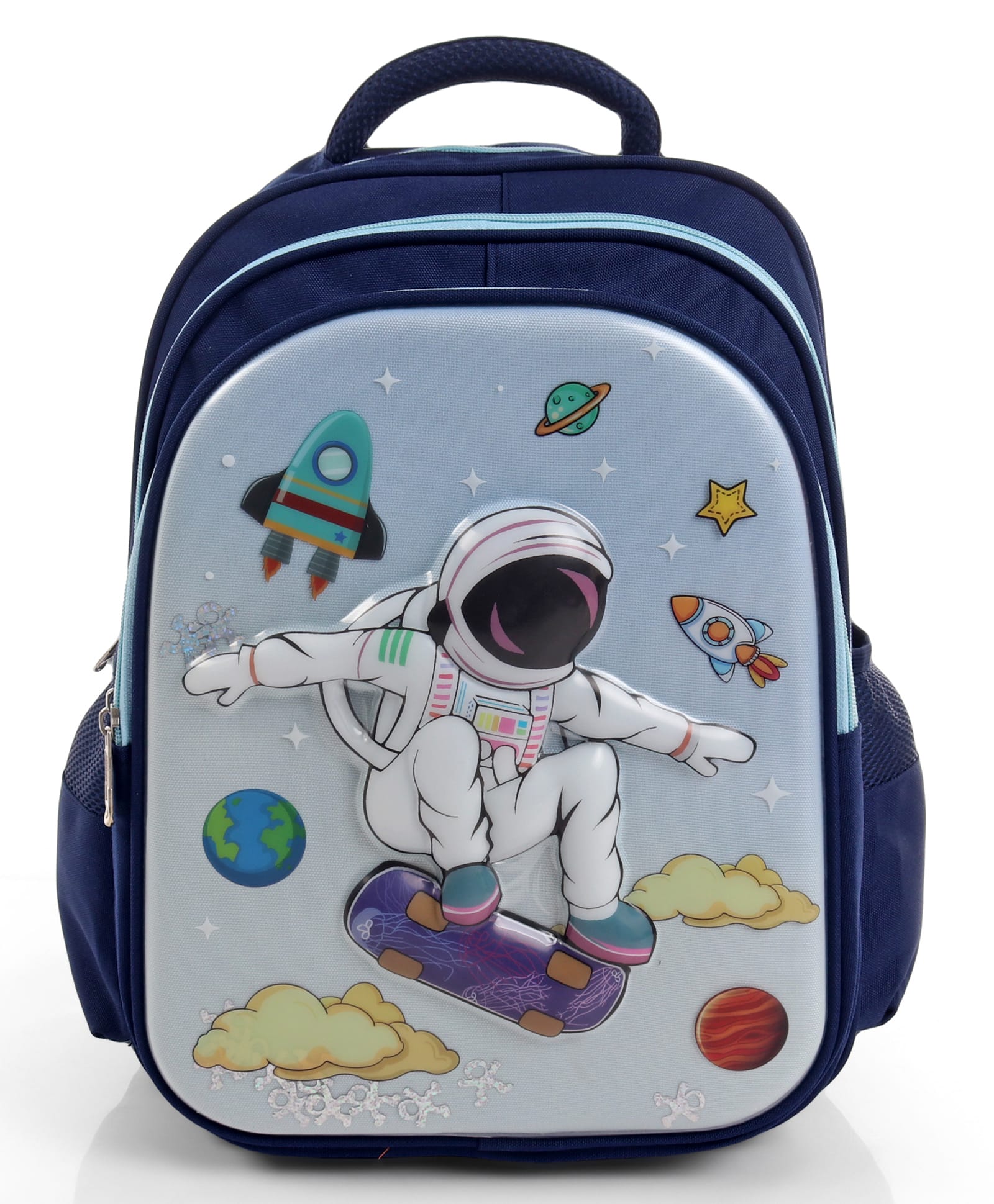 Space Theme School Backpack Blue - 16 Inches-image-45