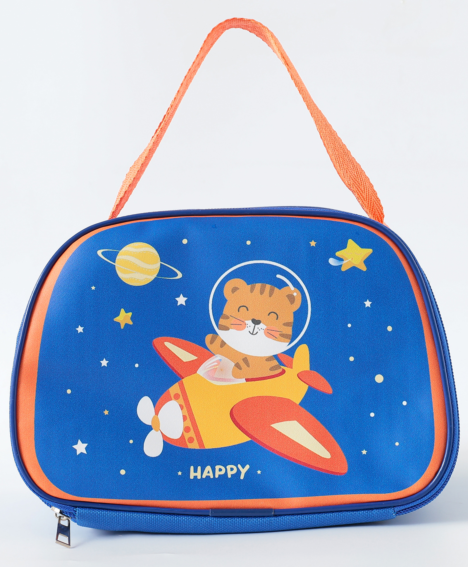 ZOE Tiger Printed Lunch Bag - Blue-picture-44