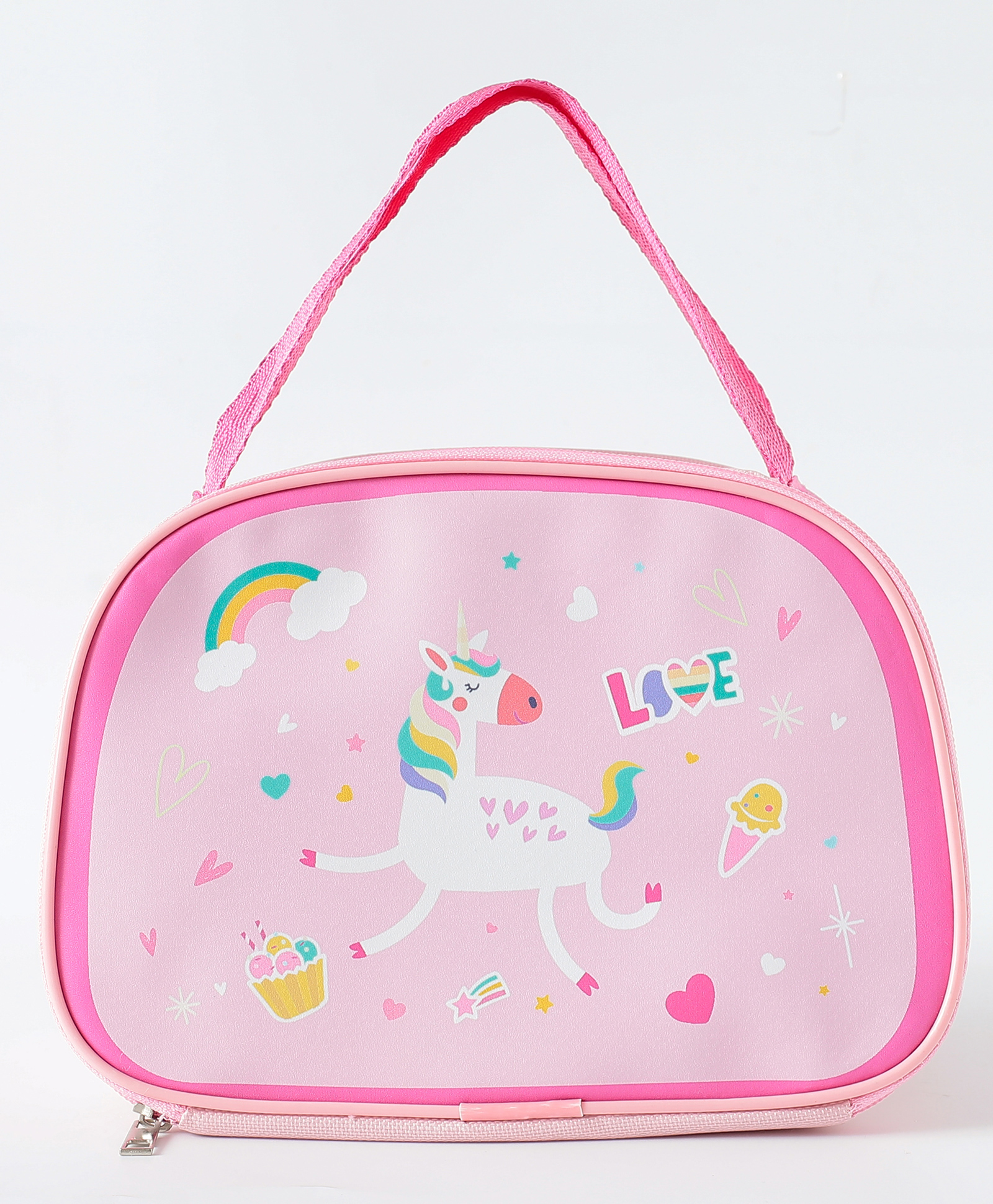 Lunch Box Bag With Unicorn Print - Pink-image-46