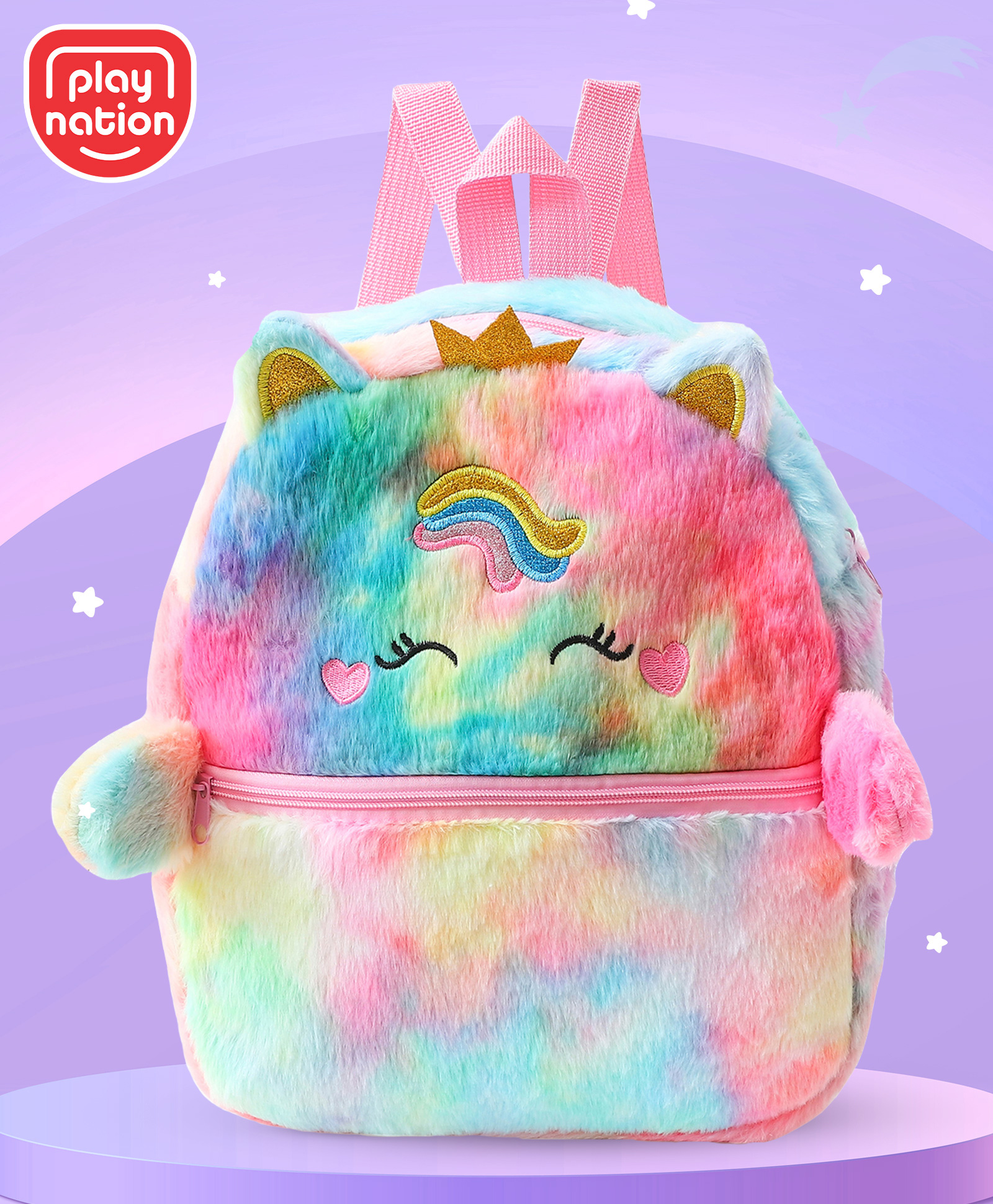 Play Nation Soft Plush Toy BagPink - Height 12 Inches-picture-18