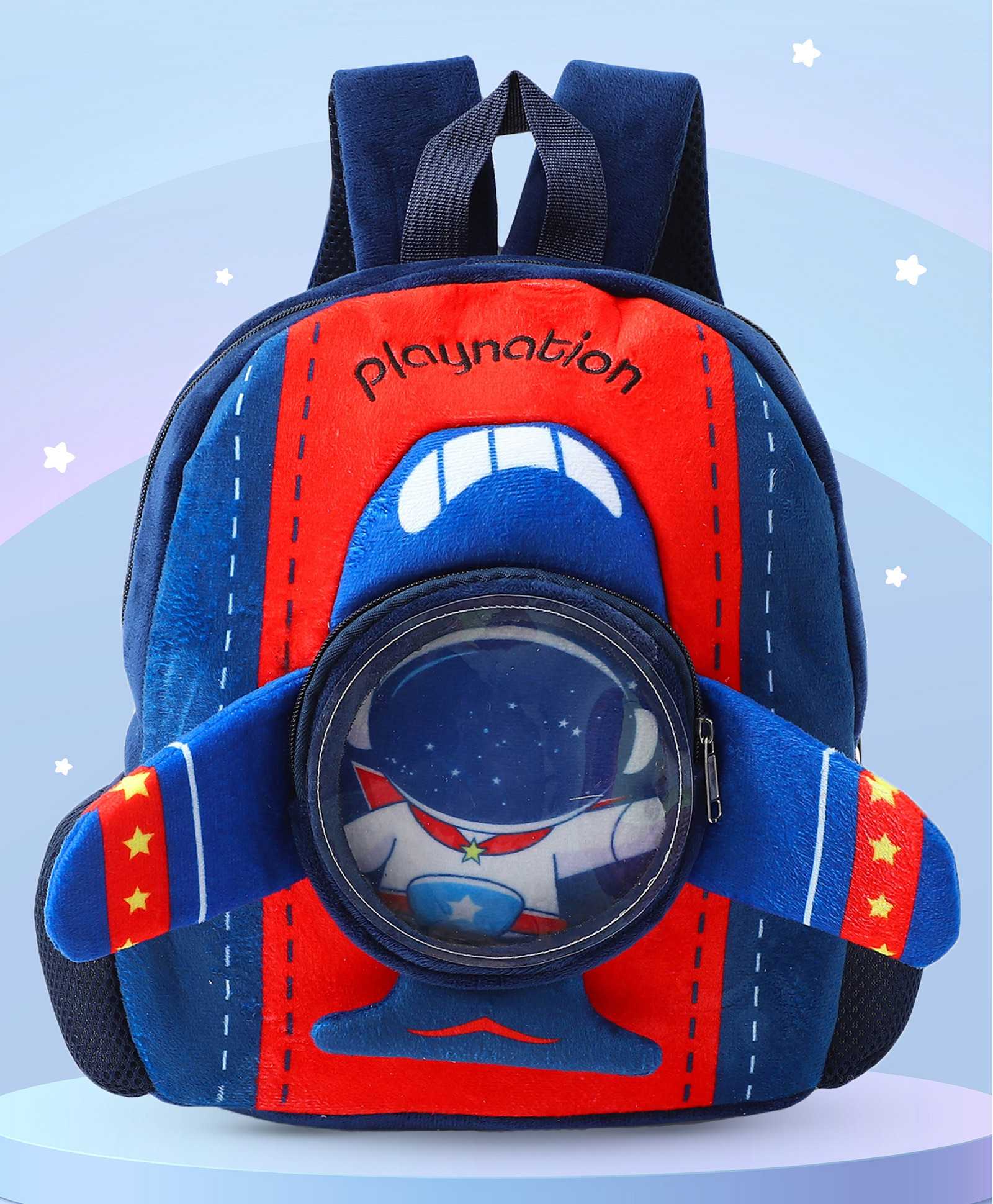 Play Nation Soft Toy Bag With Astronaut Print Red - Height 12.2 Inches-picture-13