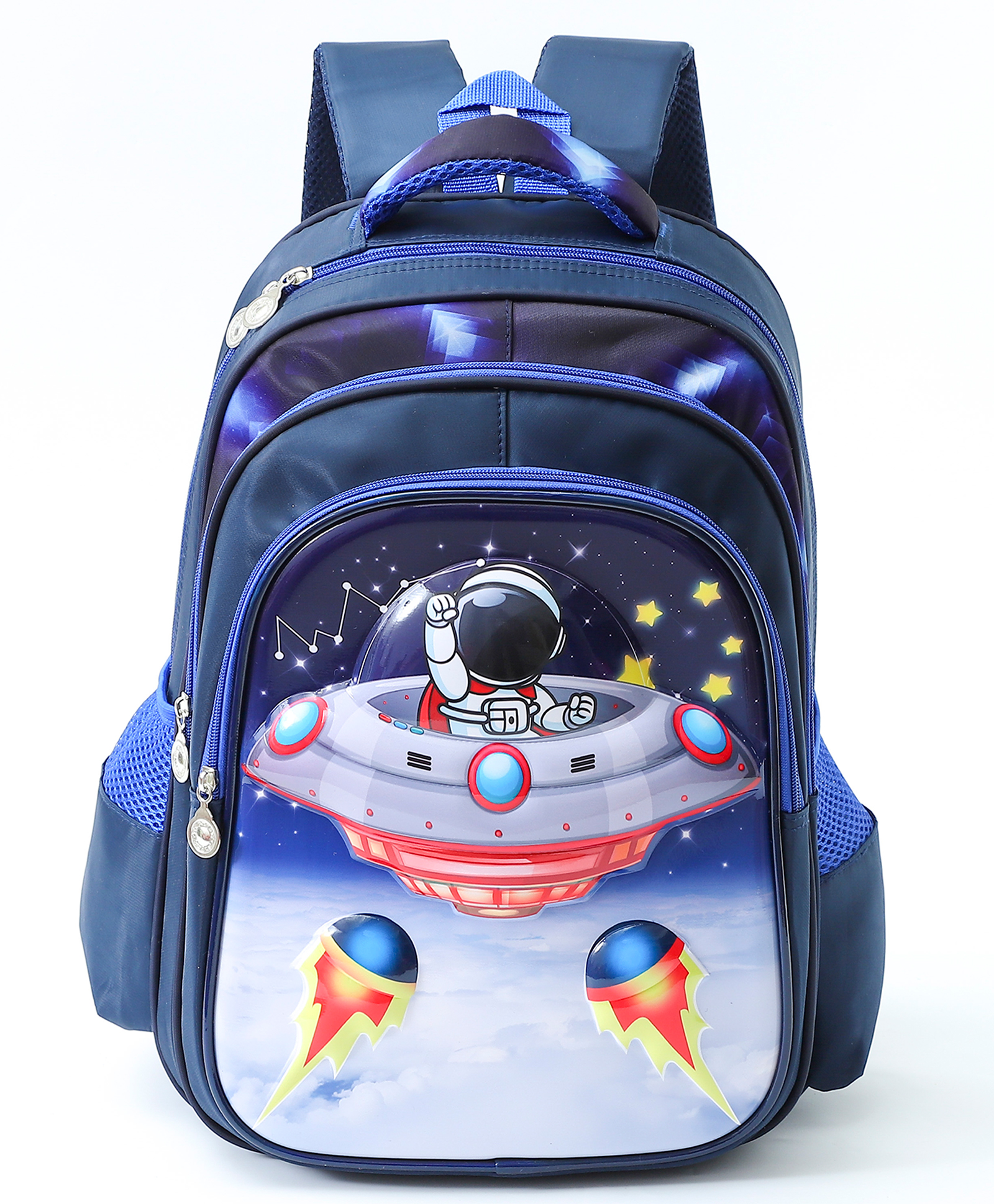 ZOE Space Theme School Backpack Navy Blue - Height 16 Inches-image-33