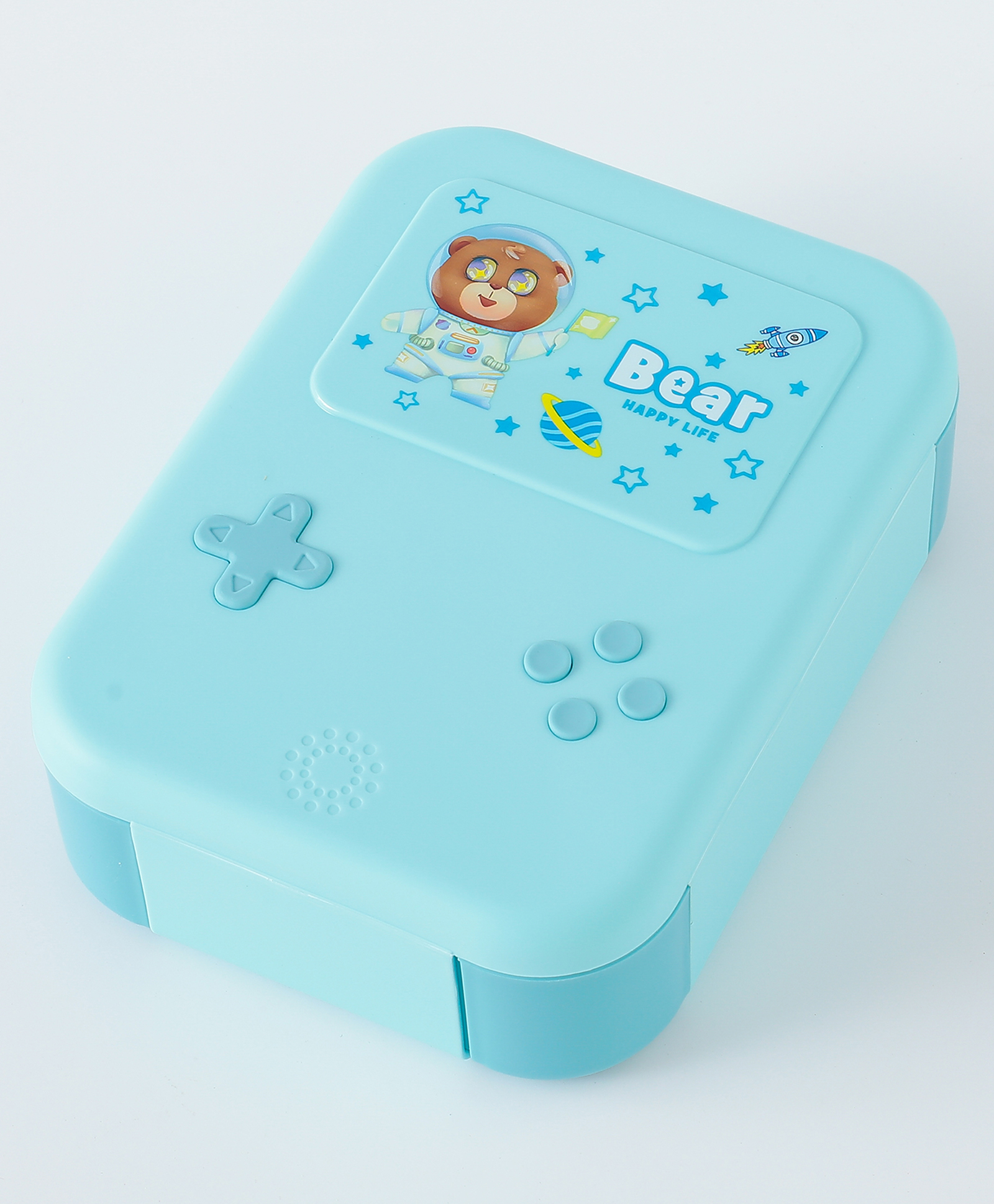 Freezer & Leak Proof Lunch Box with Bear Theme Print - Light Blue-image-29