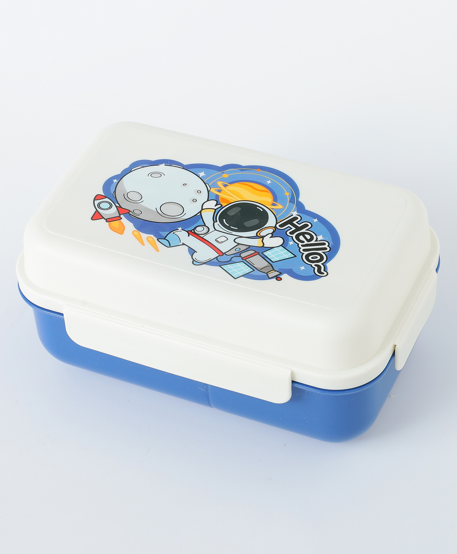 Freezer & Leak Proof Lunch Box with Space Theme Print - Blue-image-13