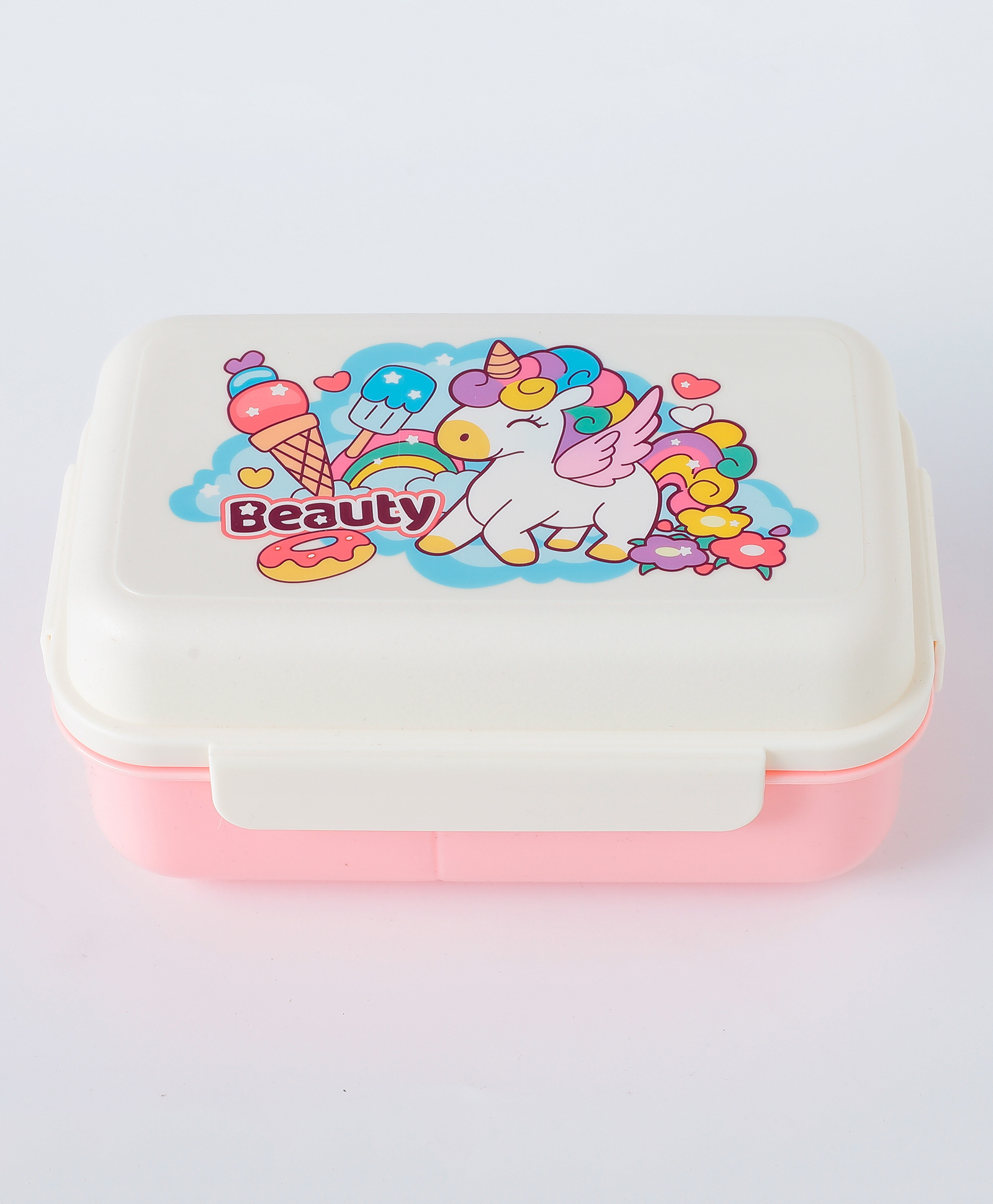 Leak-Proof & Freezer Safe Lunch Box Unicorn Print - Pink-image-42