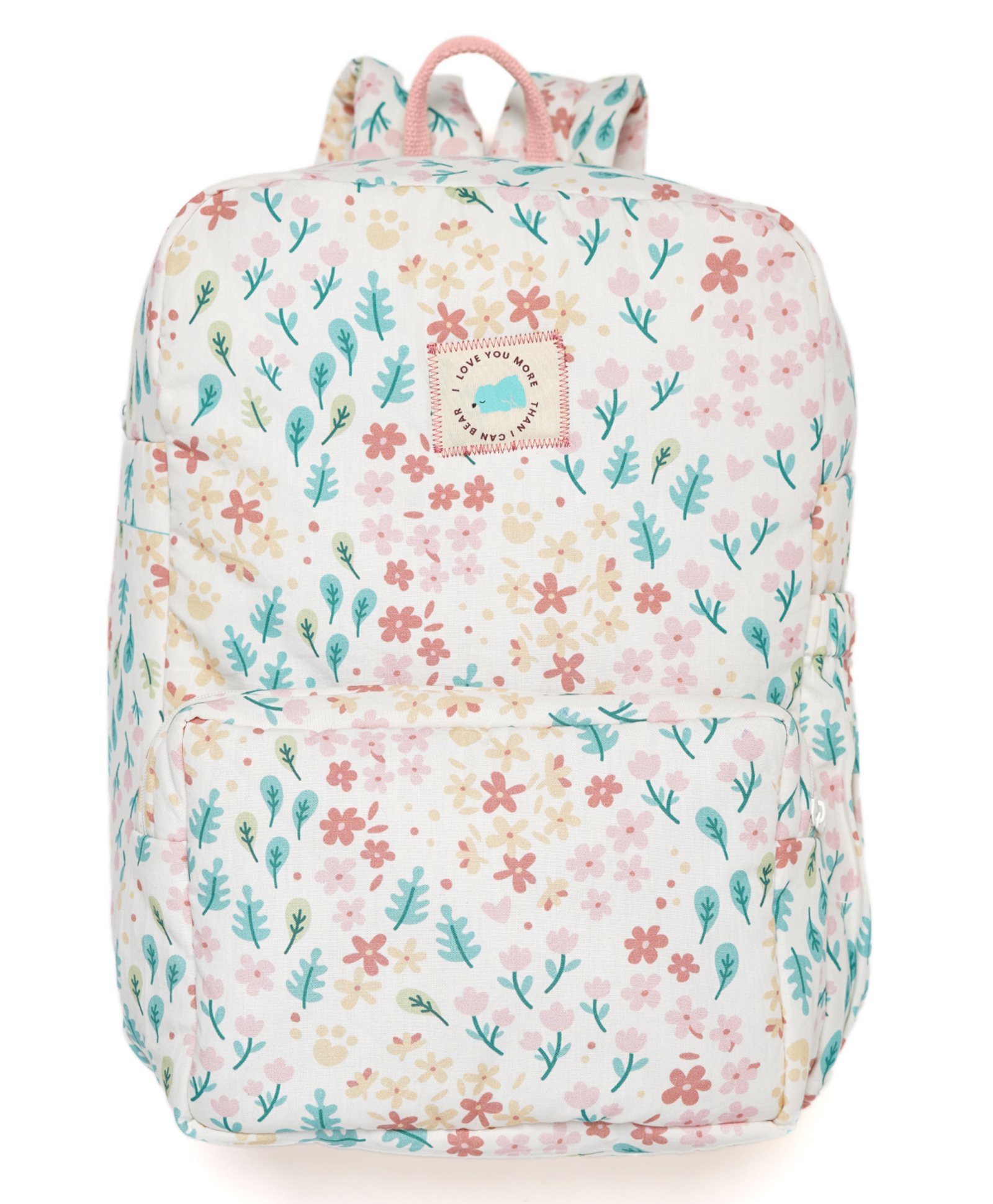 TIDY SLEEP Cute Backpack for Kids Girls Boys Toddler Backpack Preschool Nursery Travel Bag Floral Pink - Height 13 Inches-image-3
