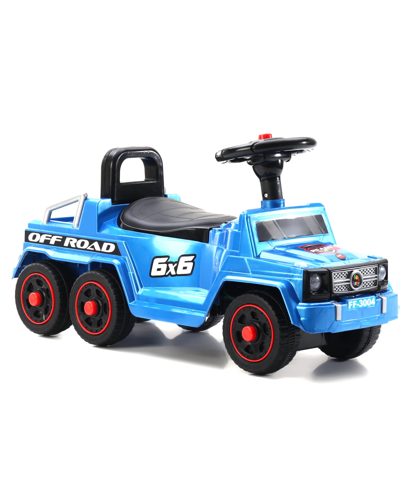 Premium Kids Manual Push Ride On With Storage & Light And Music Foot to Floor Operation| Backrest - Blue-image-17