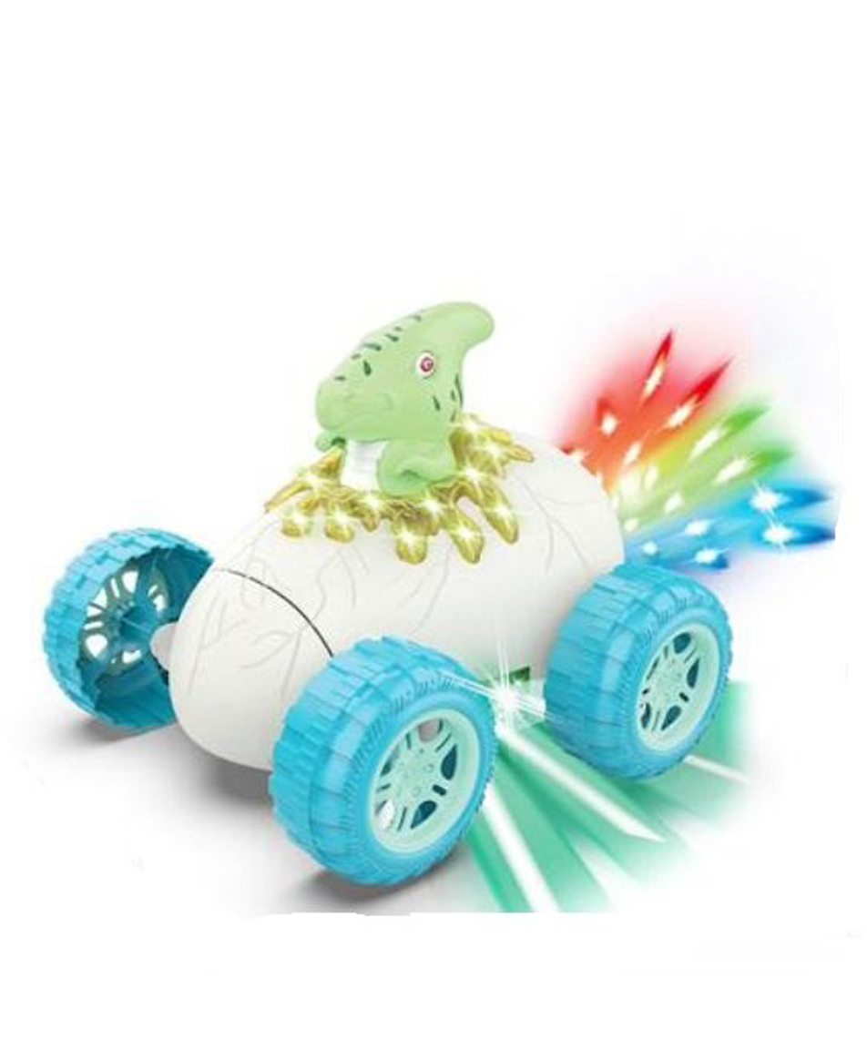 Azhari Battery Operated Dinosaur Stunt Car Toy With Light And Music for kids - Color May Vary-picture-15