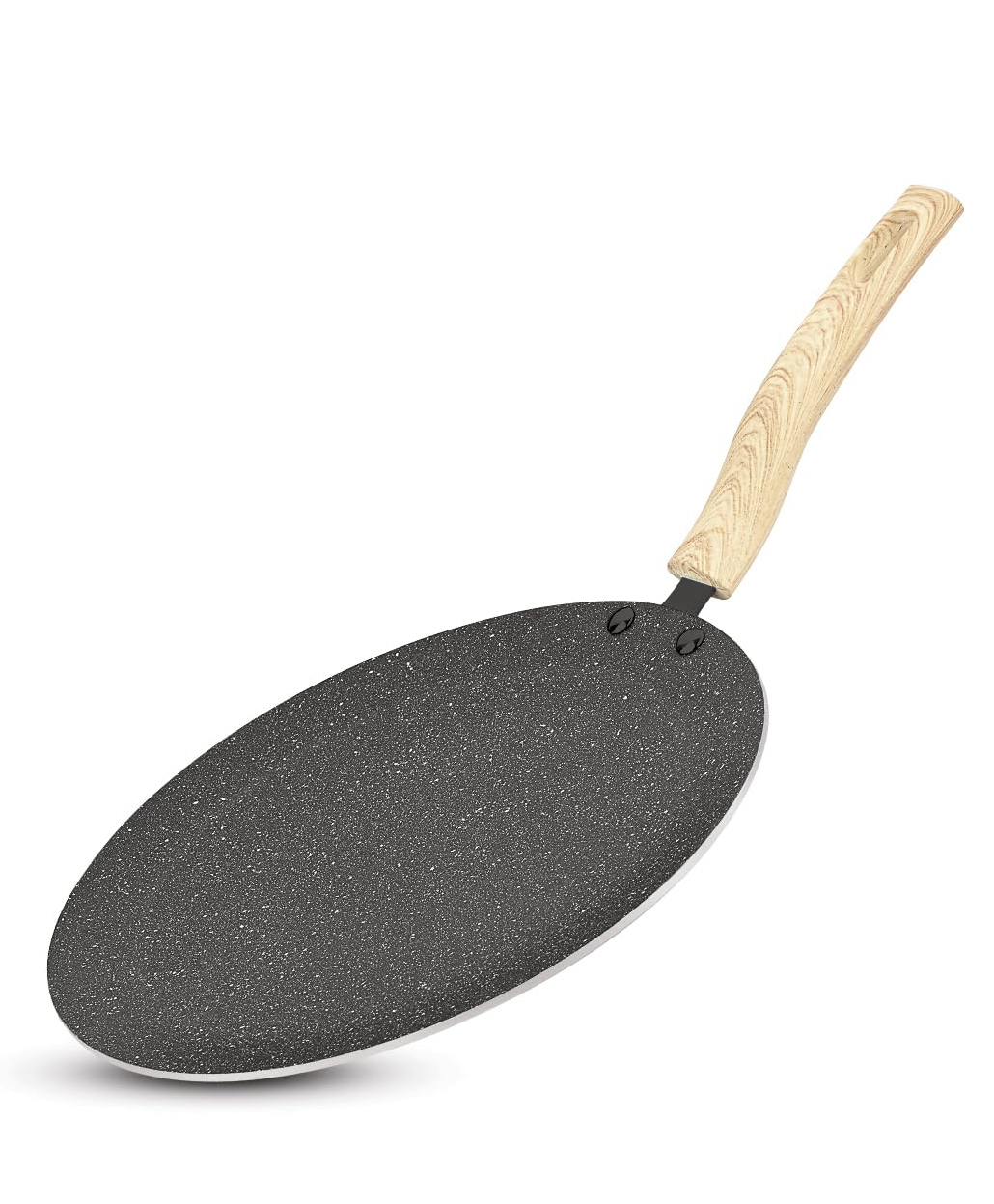 Bergner Earth Black Non-Stick Concave Tawa 26cm - Induction Bottom-image-45