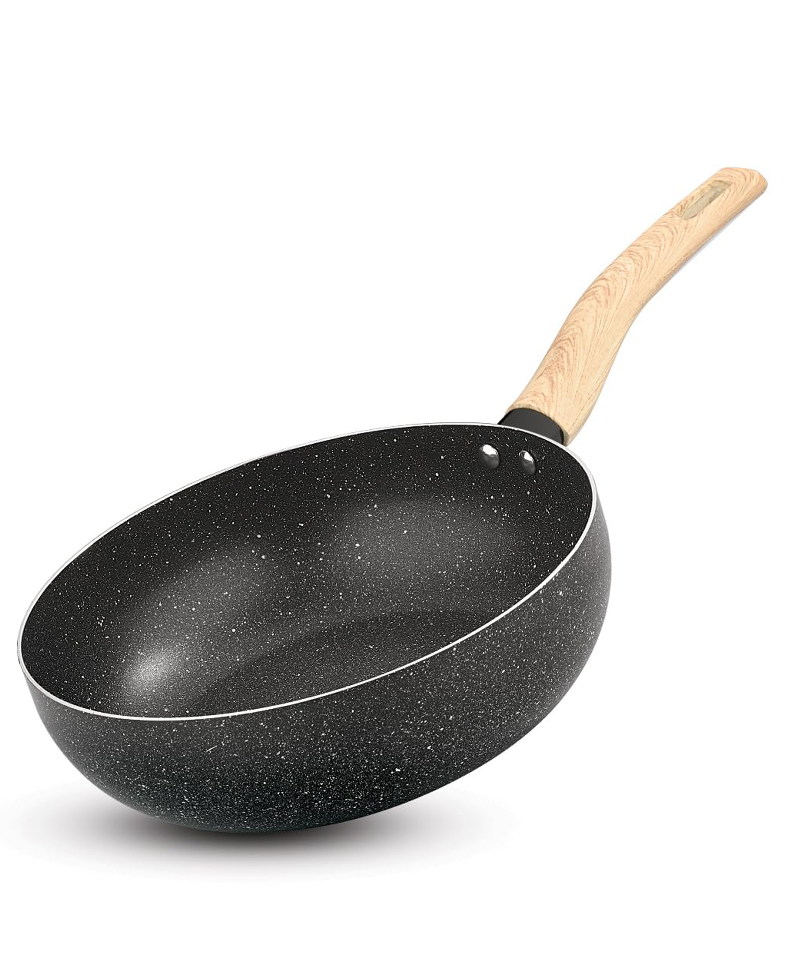 Bergner Earth Black Non-Stick Wok 24cm, 3.6 L - Induction Bottom-picture-25