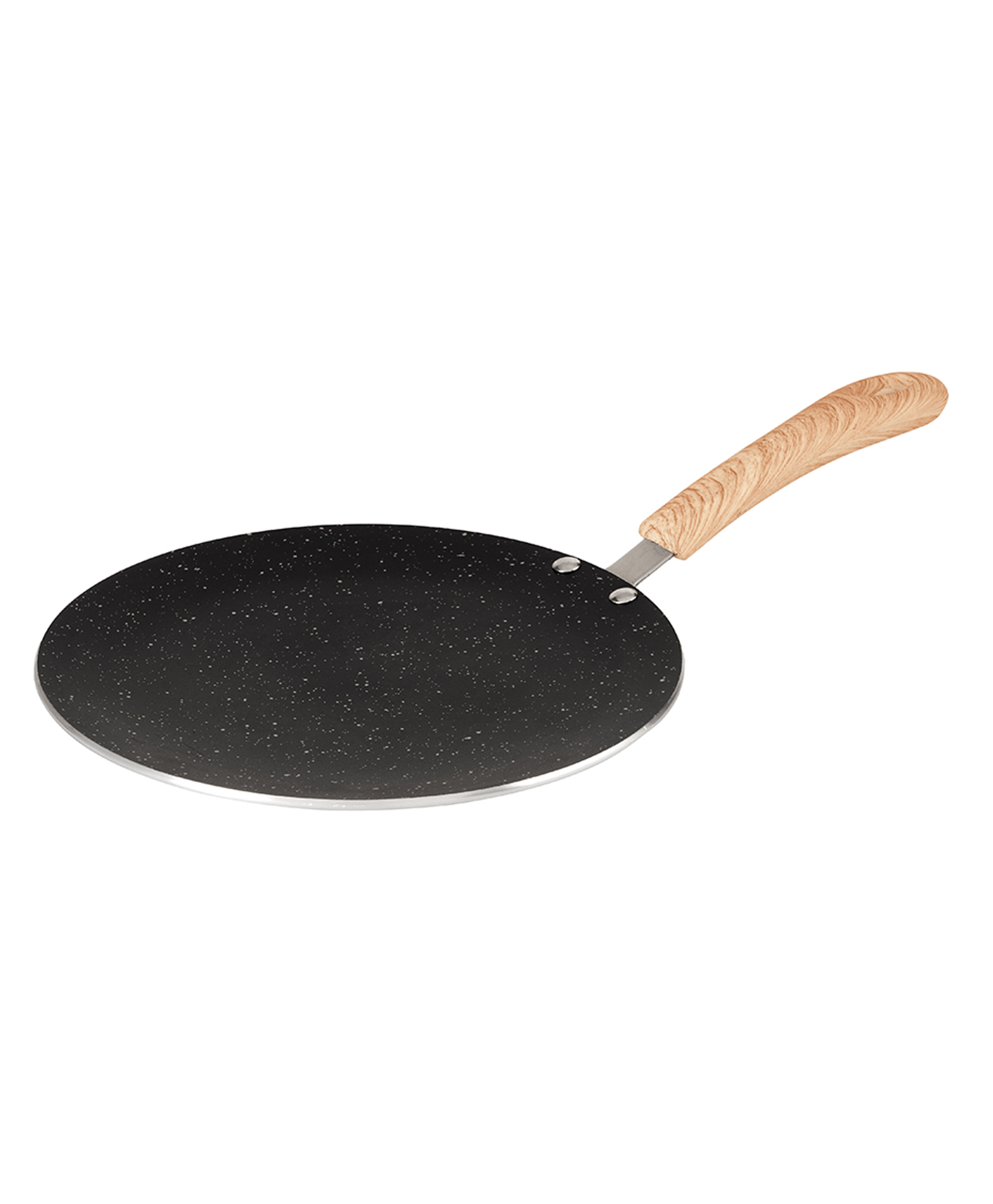 Bergner Bellini Plus Aura Black Non Stick Concave Roti Tawa 25 cm with Soft touch Wooden Finish Handle-picture-31