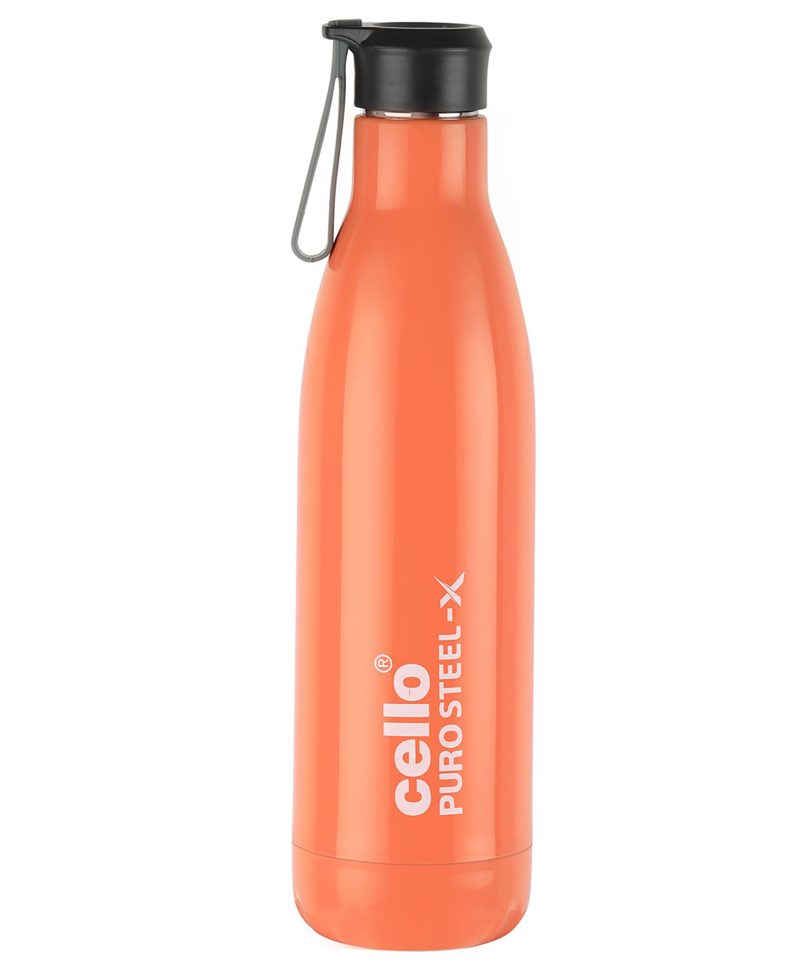 Cello Puro Steel-X Neo 900 Insulated Water Bottle with Inner Steel and Outer Plastic Orange - 720 ml-image-22