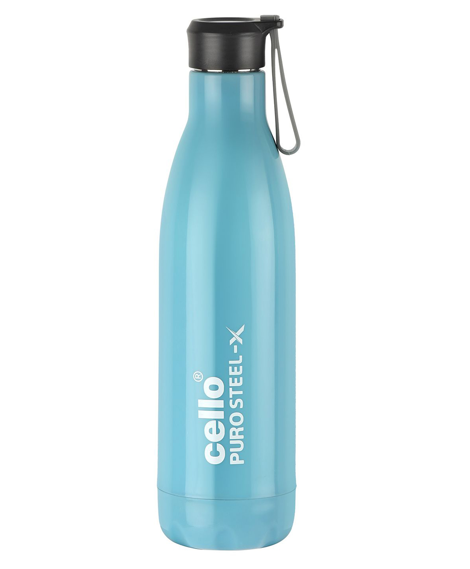 Cello Puro Steel-X Neo 900 Insulated Water Bottle with Inner Steel and Outer Plastic Blue - 720 ml-image-40