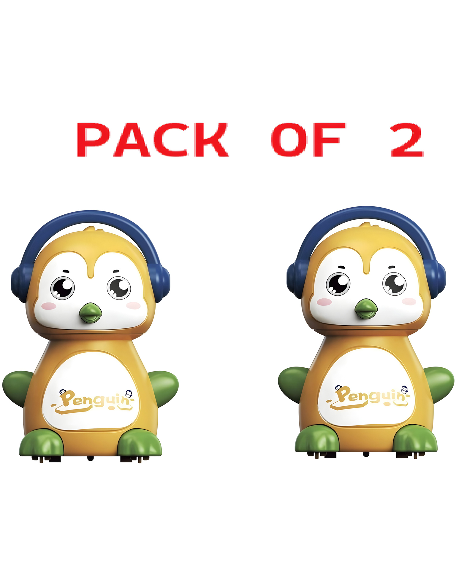 NEGOCIO Enterprise Press & Go Crawling Penguin Toy, Walking Penguin Press and Run Toys Customized Children's 360-Degree Press and Go Inertial Toy PACK OF 2-COLOR MAY VARY-image-28
