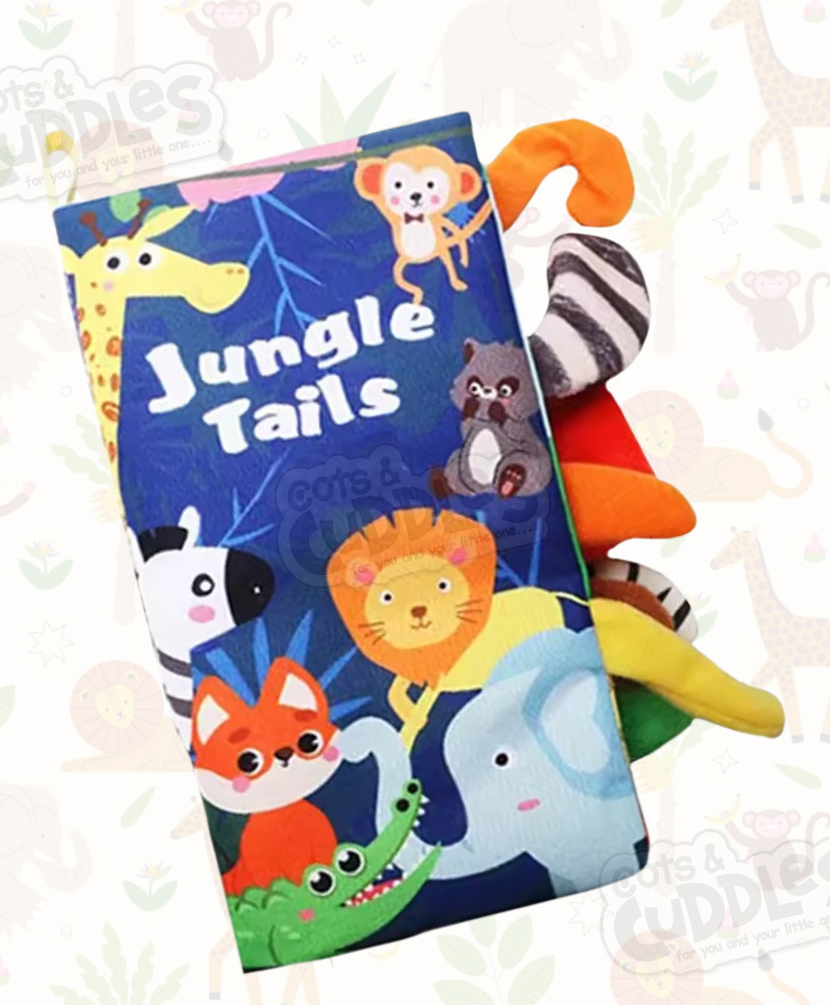Cots and Cuddles Jungle Animal Theme Printed Soft Cloth Baby Bibi Sound Bath Book (Jungle)-image-13
