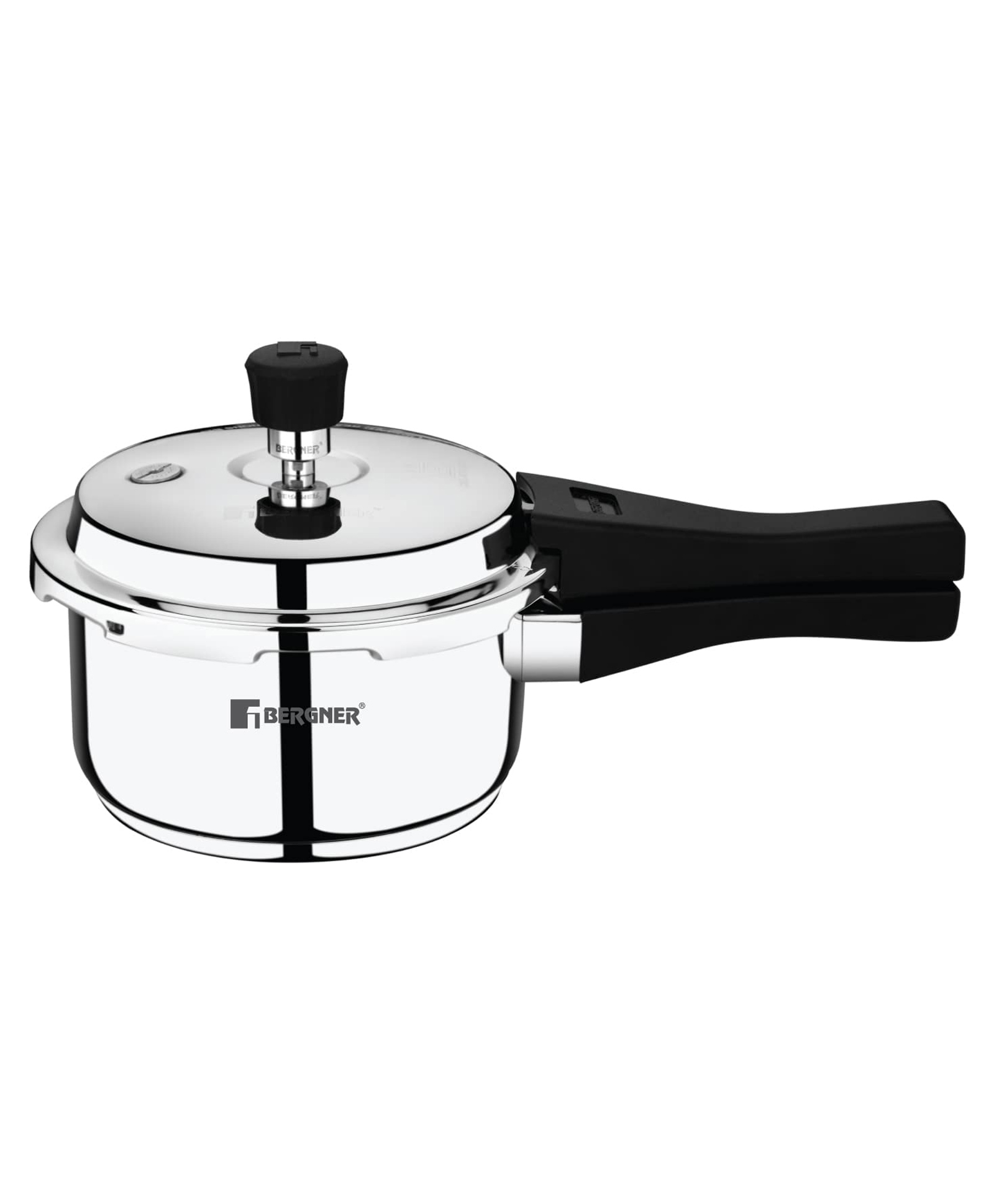 Bergner Sorrento Stainless Steel Pressure Cooker with Outer Lid, 2 Litres-picture-38