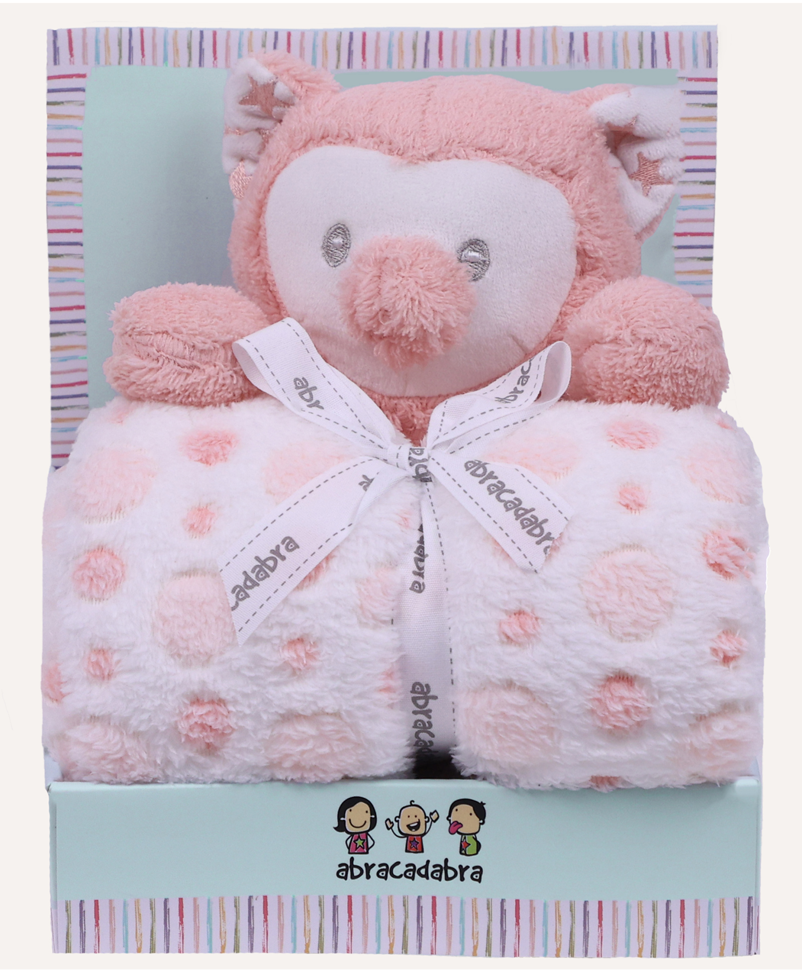 Abracadabra Blanket & Soft Toy Set - Peach-picture-24