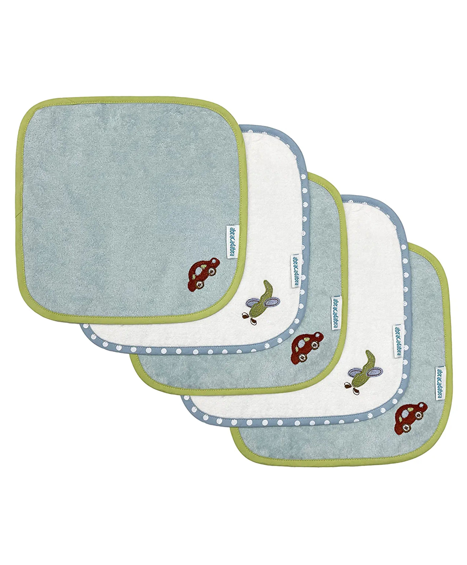 Abracadabra Wash Cloths Transport Set of 5 - Blue