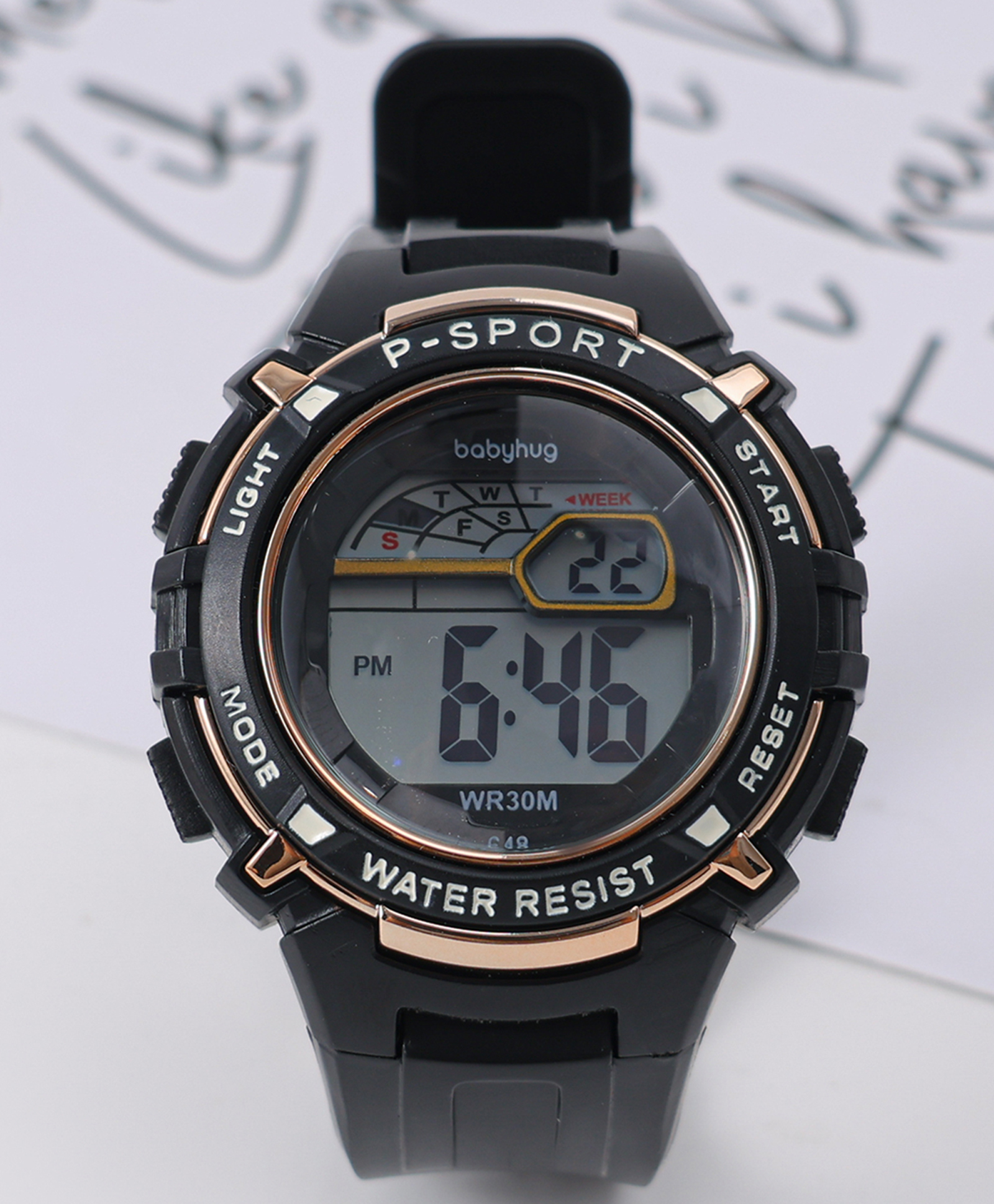Babyhug Free Size Digital Watch - Black-image-12