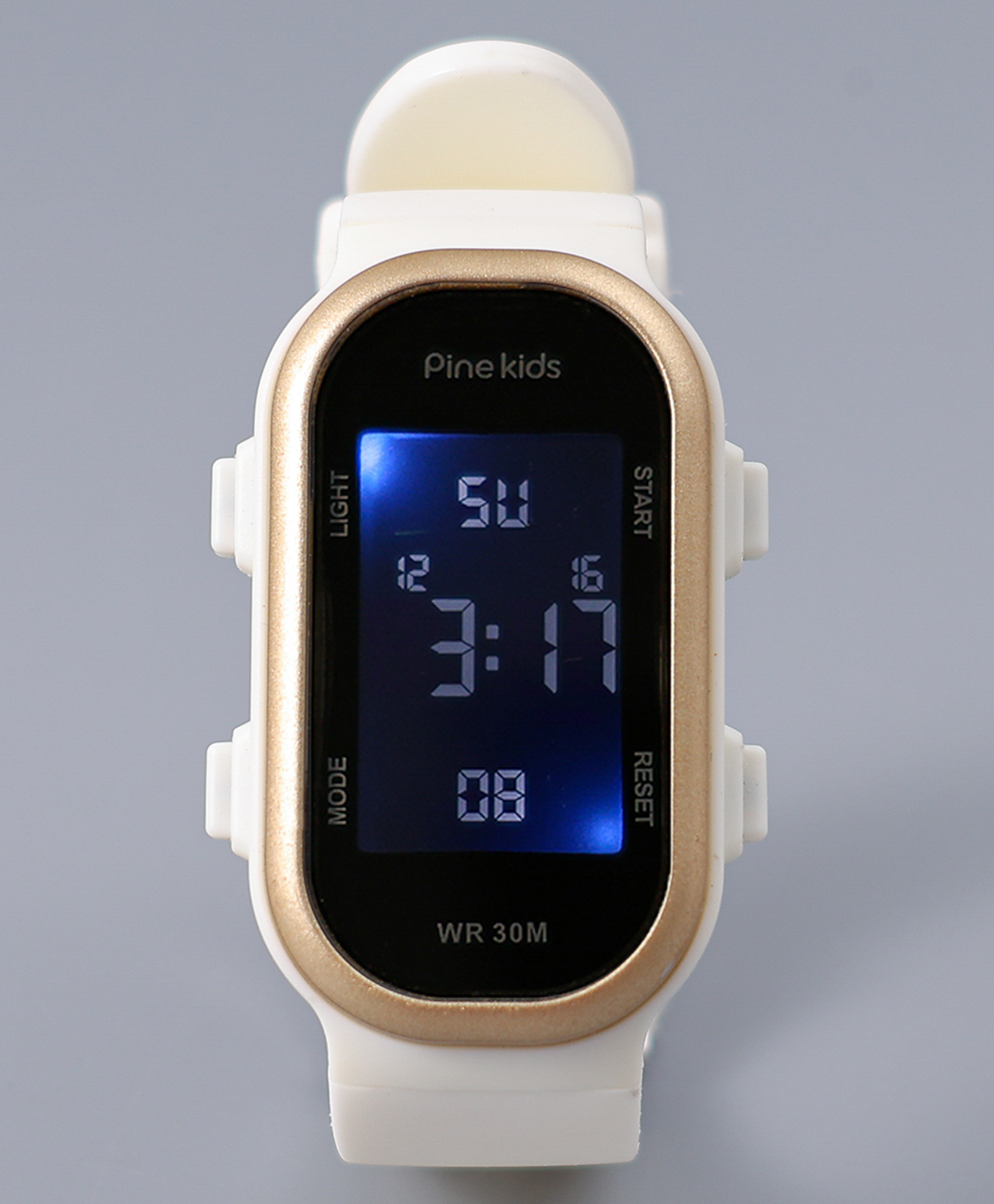 Pine Kids Free Size Digital Watch - Black & White-image-17