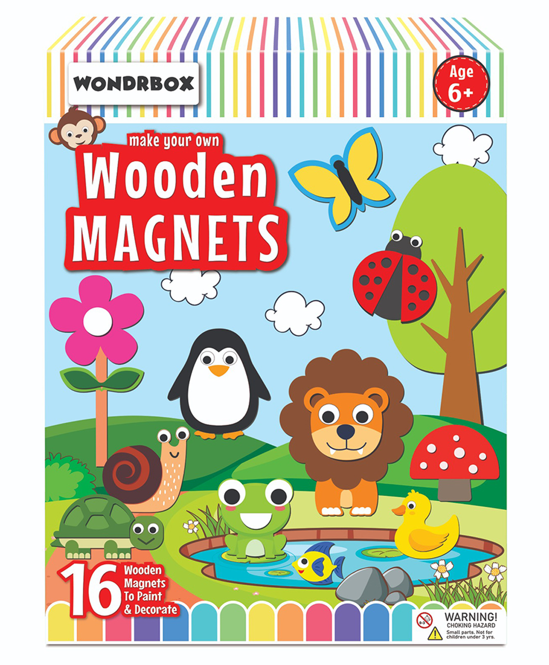 Wondrbox Art and Craft Activity for Kids (Wooden Magnets)-image-5