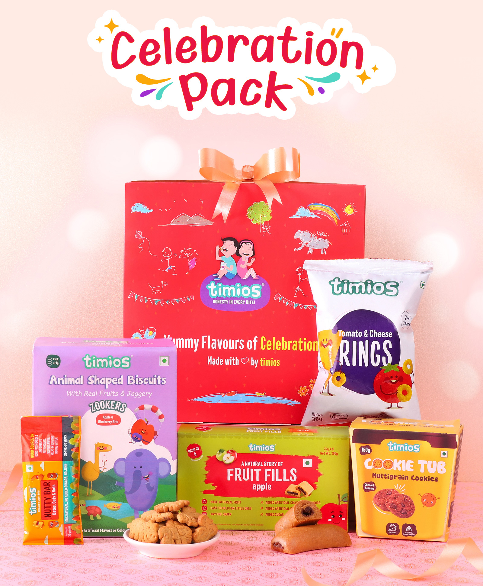 timios Tomato & Cheese Rings, Apple Fruitfills, Nutty Bar, Zookers Apple, Cookie Tub - 560 g-picture-10