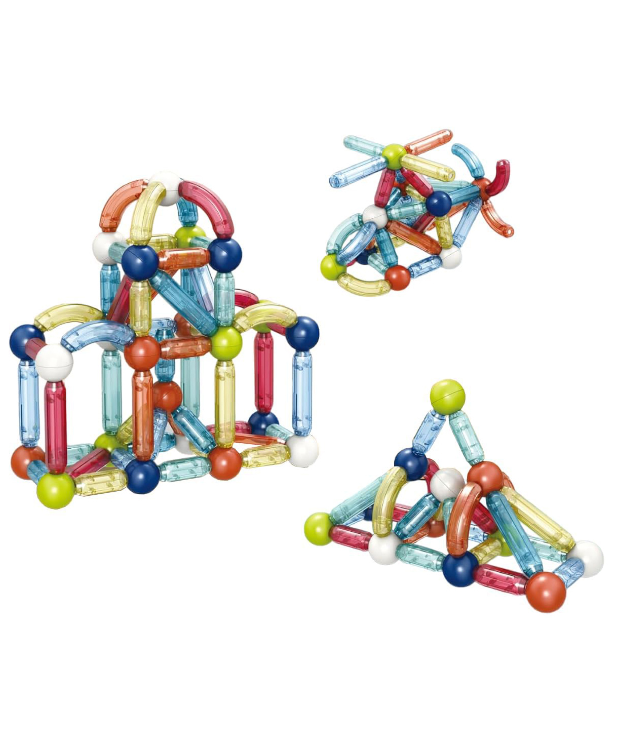 Sanjary Magnetic Building Stem & Steam Educational Construction Preschool Stick Toys for Kids 28 Pcs color design may vary-image-18