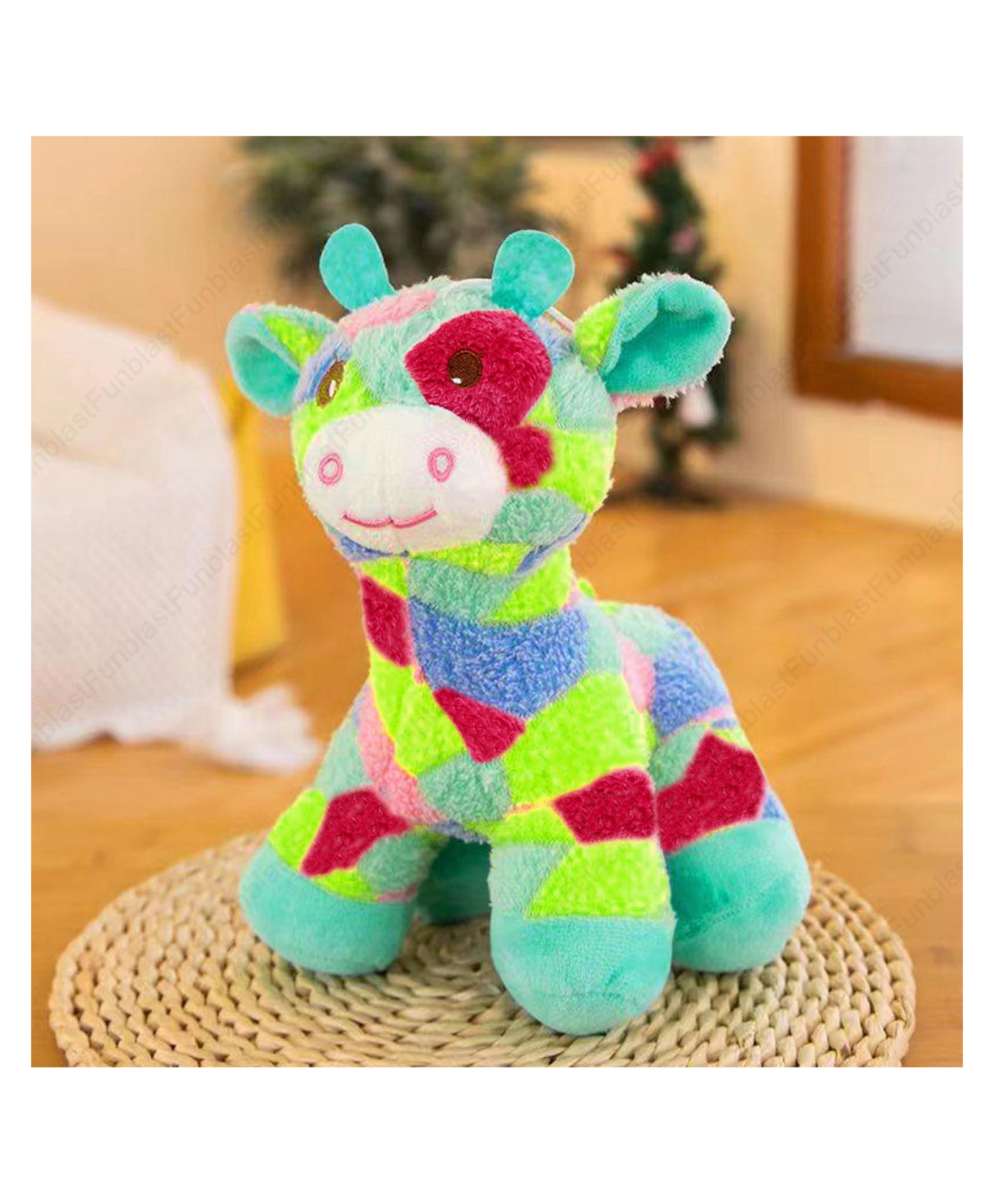 Bunie Cute Rainbow Giraffe Soft Toy for Kids Multicolor  Height 28.5 cm-image-6