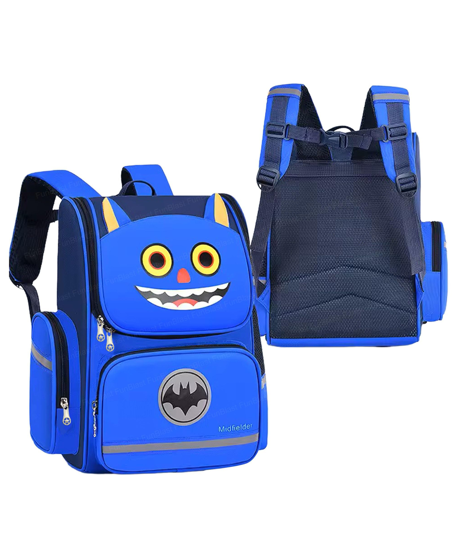 Bunie Cartoon Theme Bag for School Kids Blue- 16 Inches-image-38