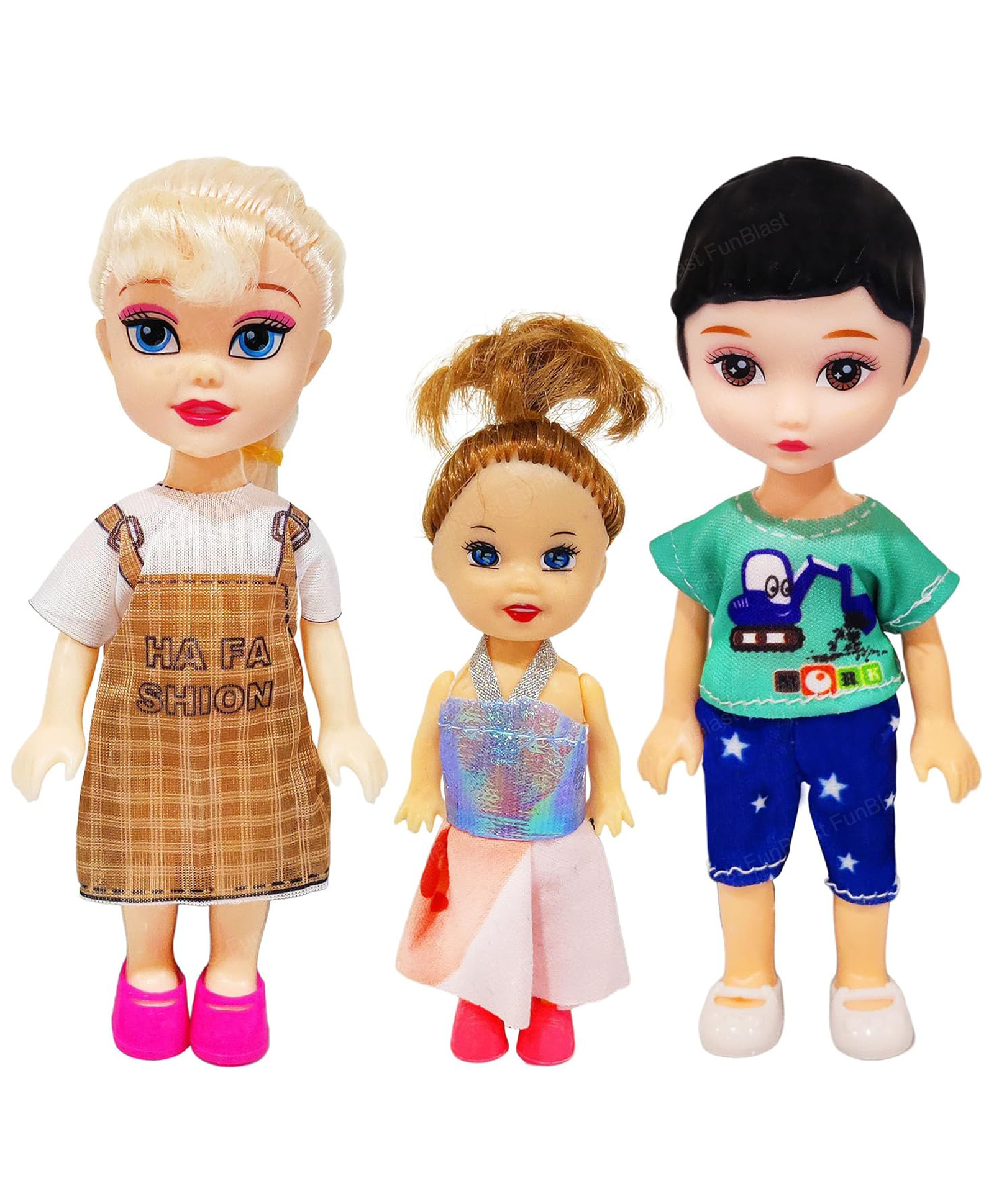 Bunie Realistic Dolls Toy with Cute Dresses for Girls3 Pcs Multicolor-image-36