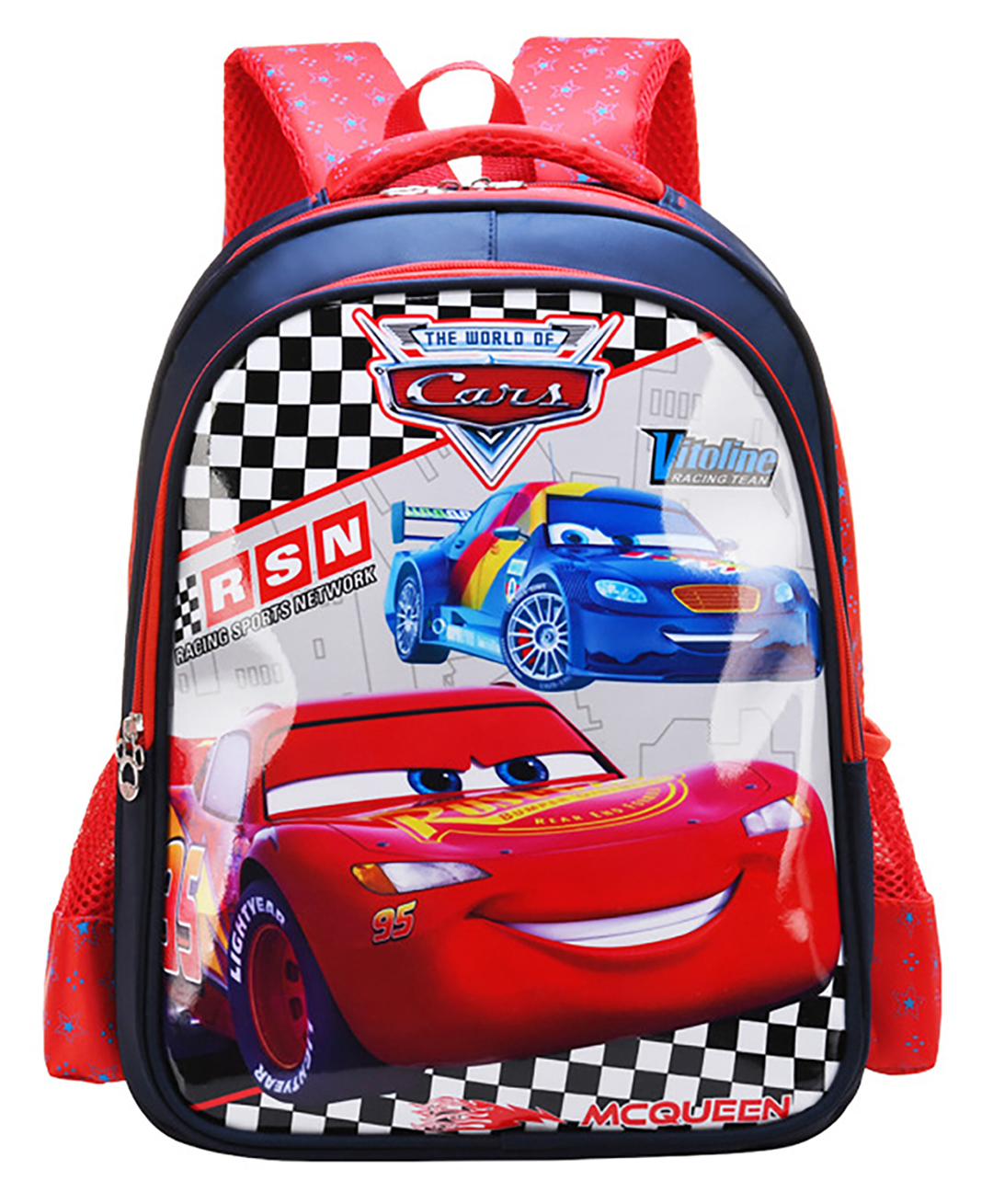 SYGA Kids Backpack,Cute Cartoon Design School Bag, Suitable for Elementary School Student Car Red - Height 14.9 Inch-image-17