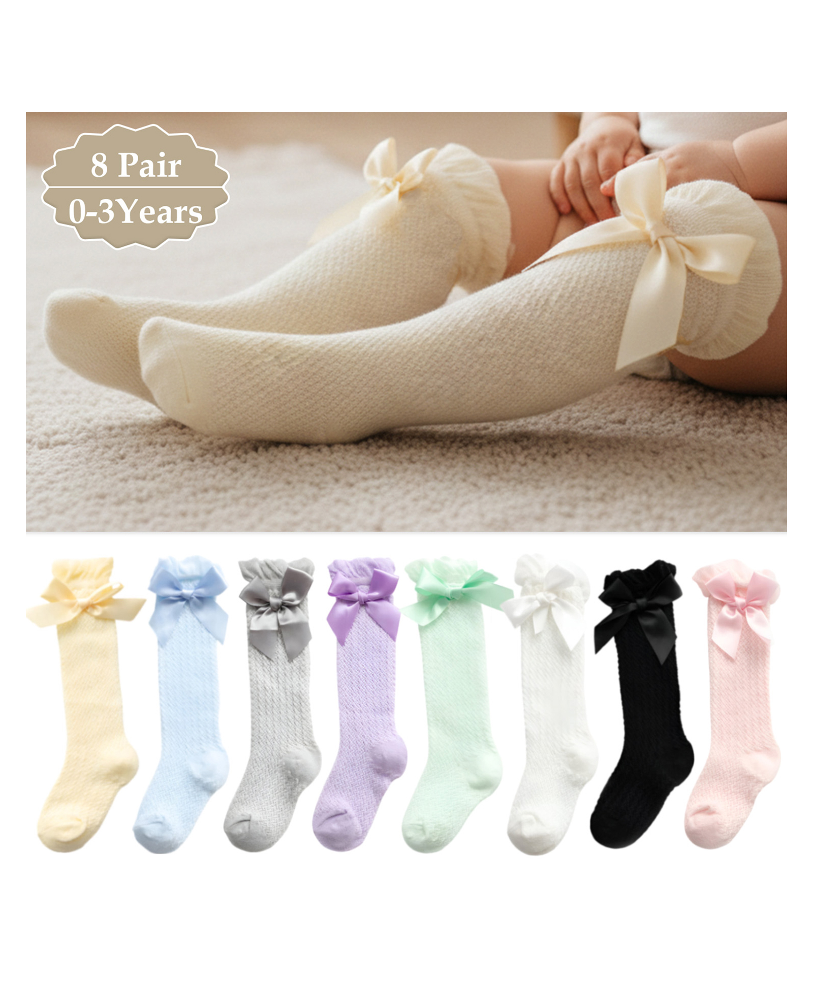 SYGA Set Of 8 Knitted Socks - Multicolor-picture-25
