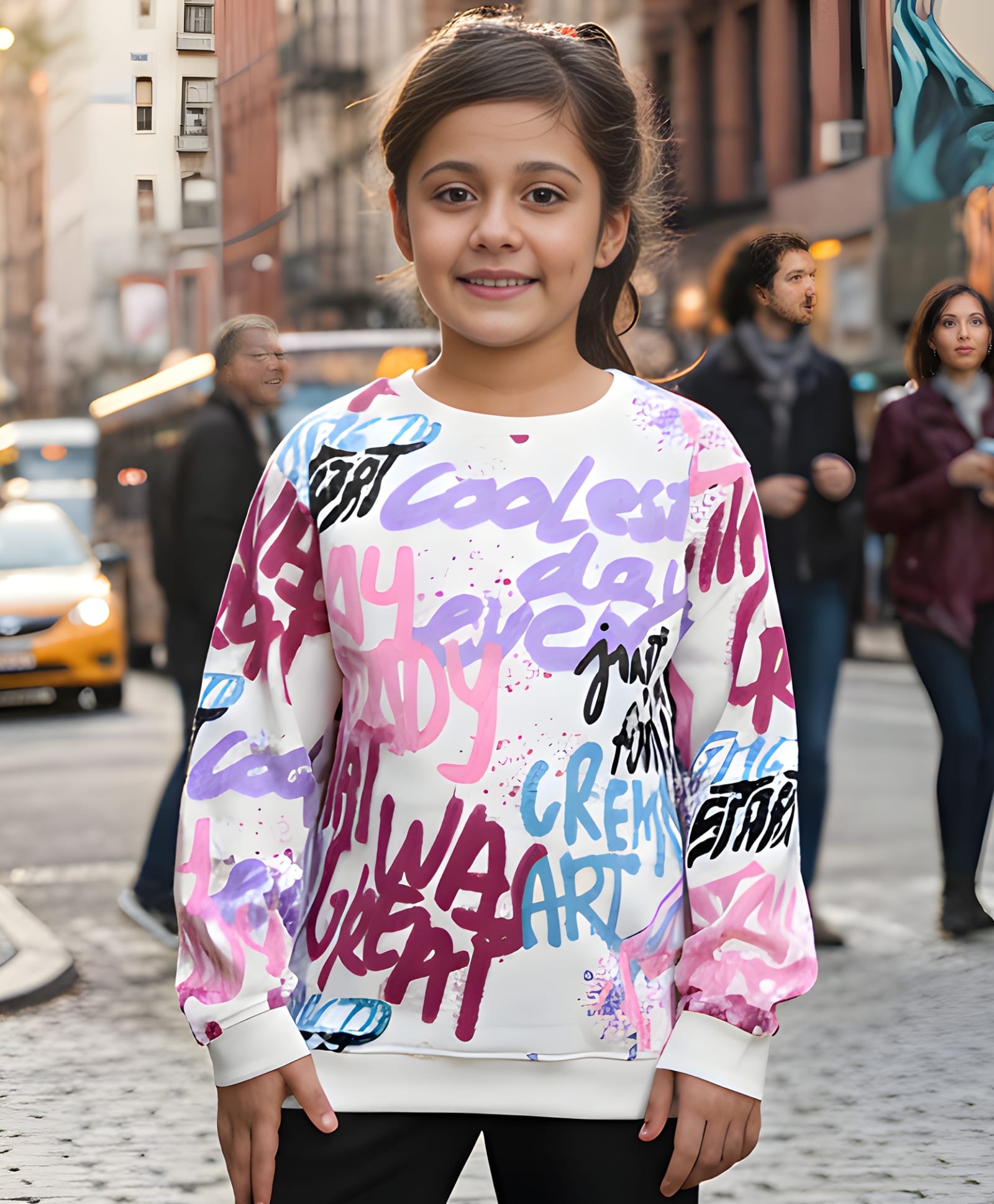 Anthrilo Fleece Full Sleeves Text Printed Sweatshirt - White-image-49
