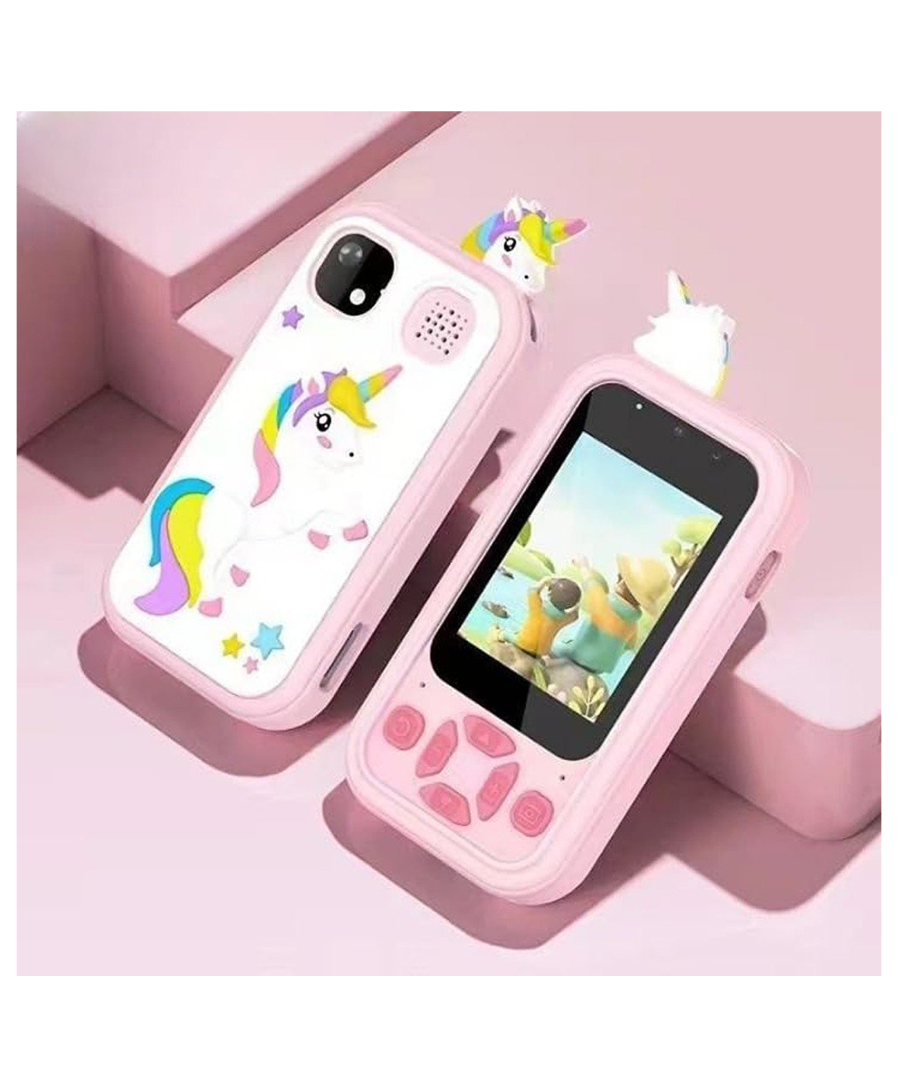 Happy Hues Kids Touchscreen Smartphone Toy with 2.4" Color Screen-1080P- MP3 Music Player- in Built Games & Wallpapers-Pink Unicorn-picture-15