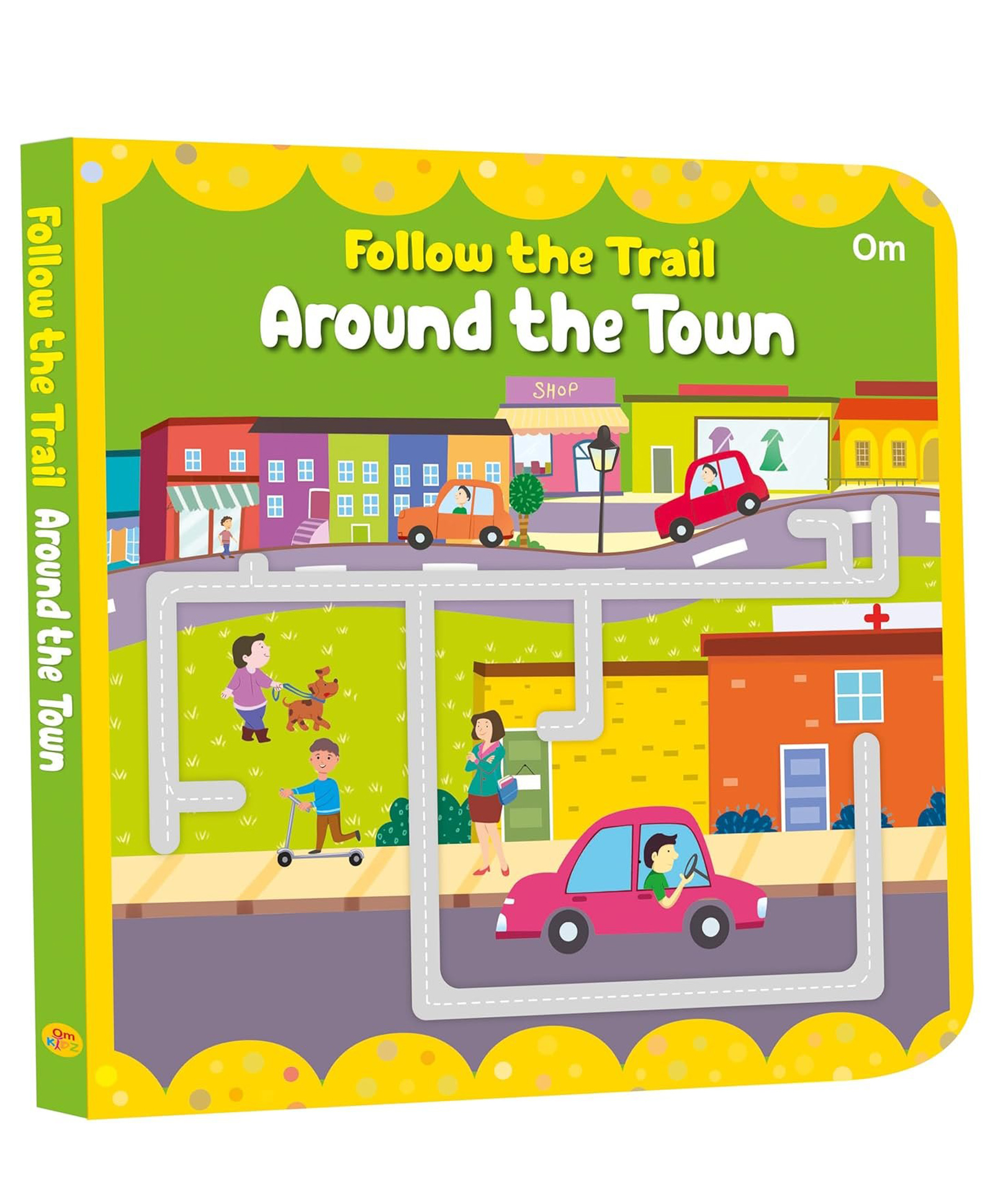Board Book: Follow the Trail Around the Town- Activity Book for Children-image-20