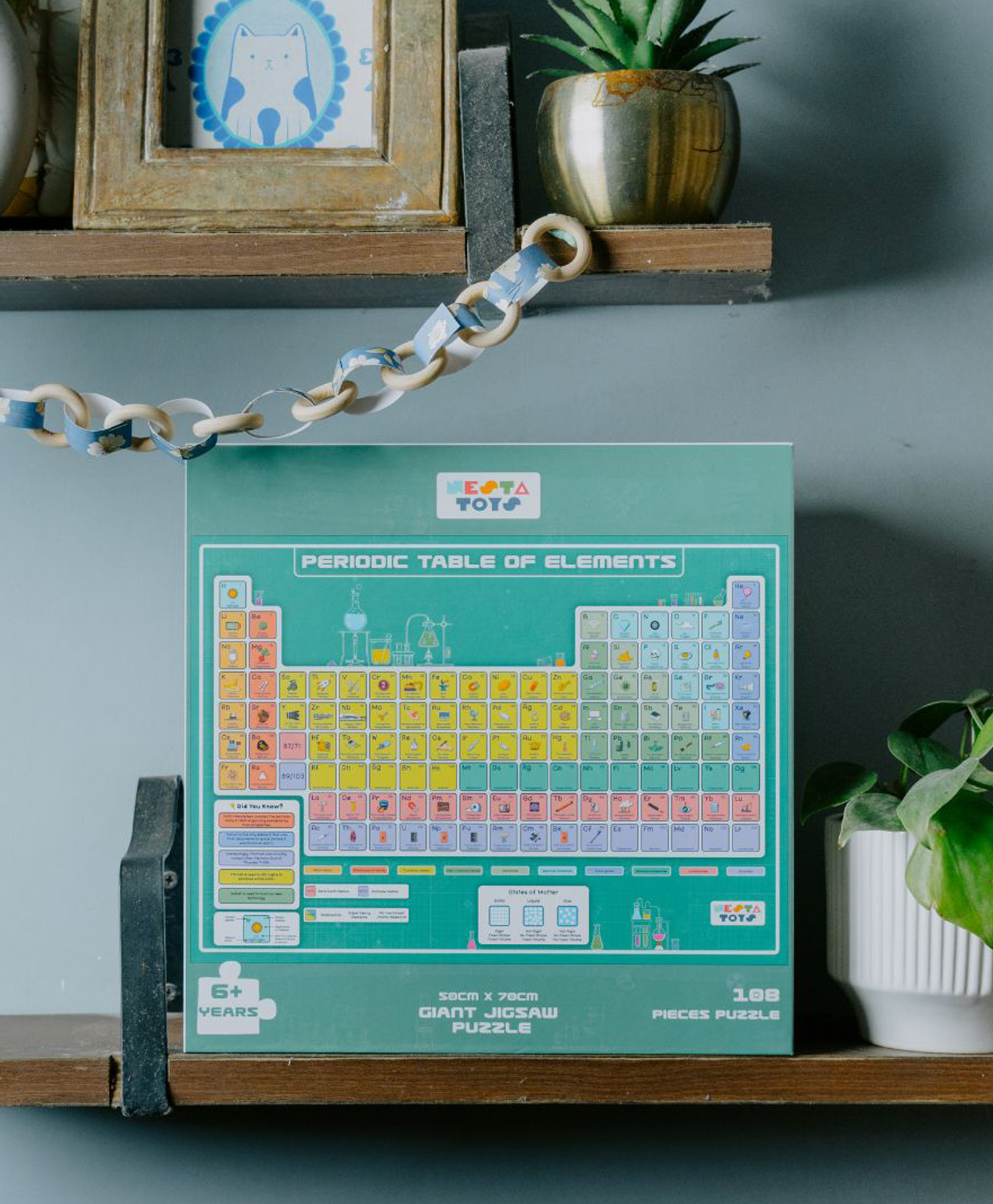 NESTA TOYS- Periodic Table of Elements Jigsaw Puzzle (108 Jumbo Pieces)-image-33