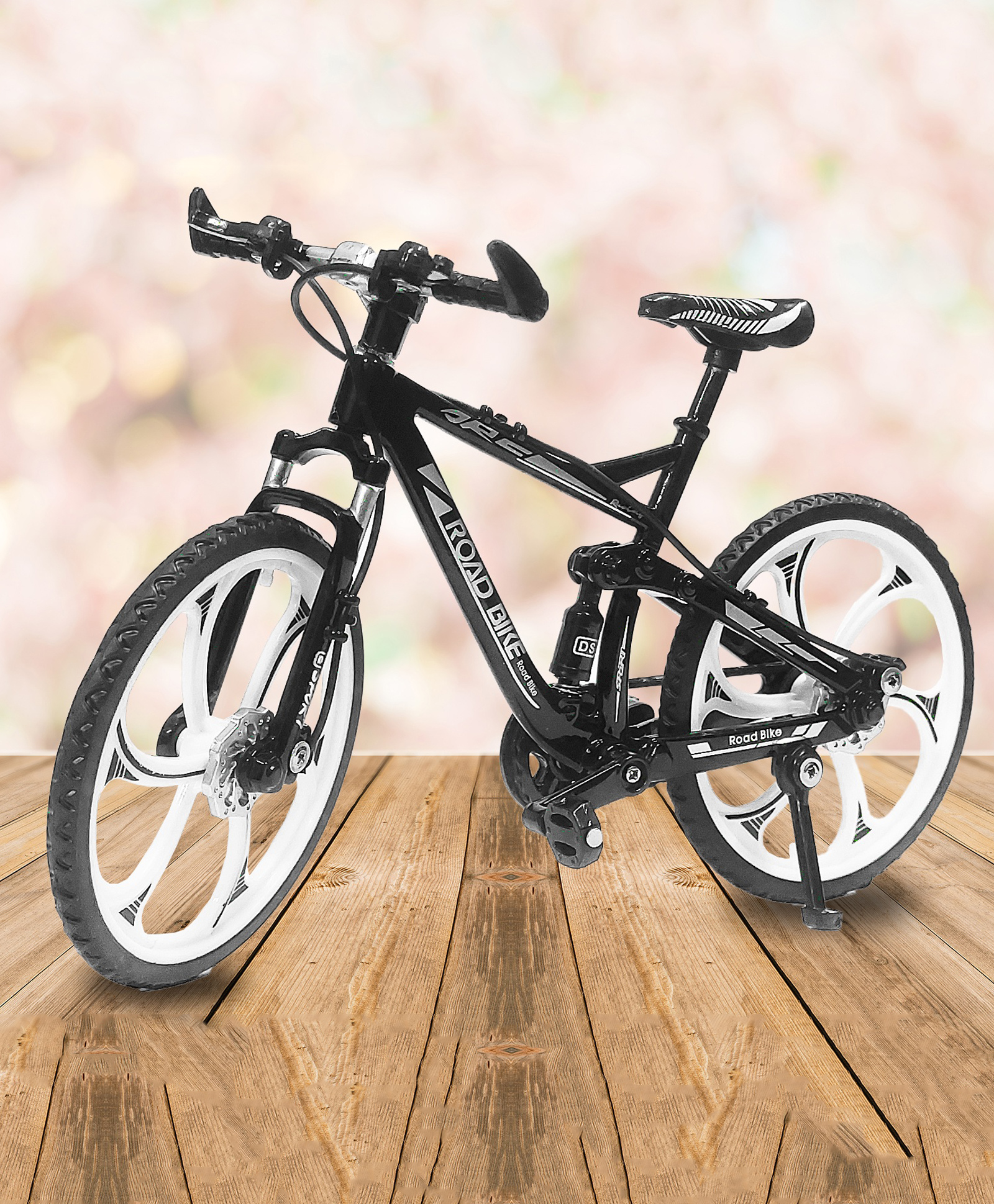 VGRASSP 1:8 Scale Off-Road Die Cast Street Bicycle Toy for Kids - The Alloy Metal Made Decorative Showpiece Design Bike Features Moveable and Rotating Handle, Wheels, Pedals - Color May Vary-picture-25