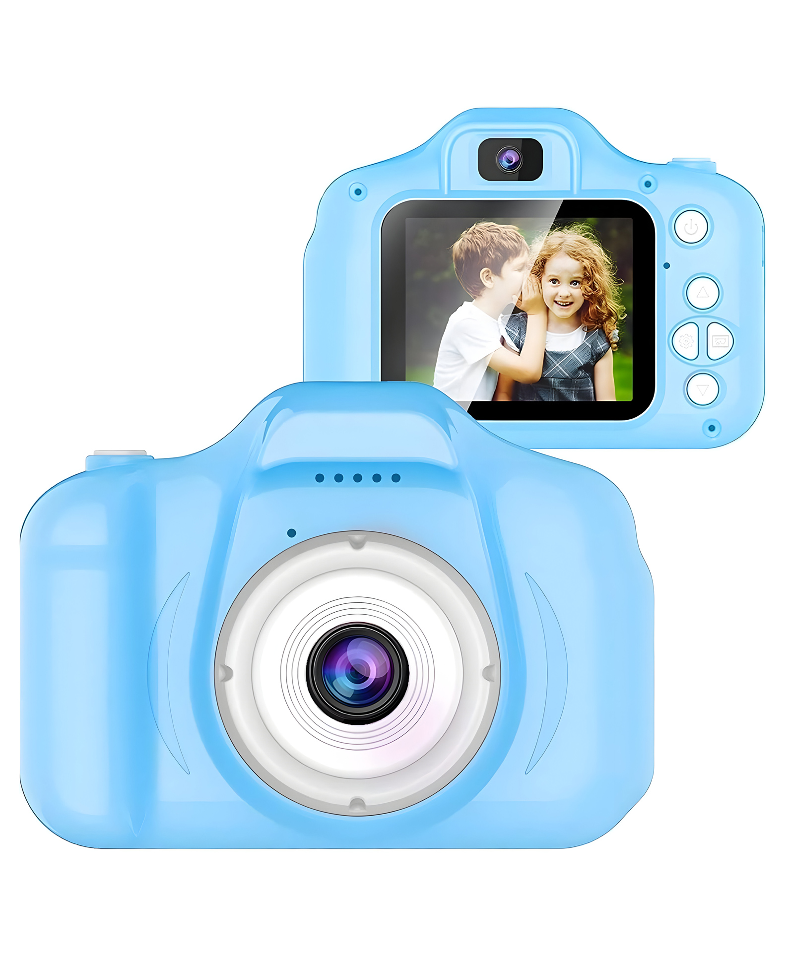 Negocio Digital Selfie Camera Kids Mini Camera for Girls Boys Toy Digital Video Camera for Birthday Gift Children Birthday Festival - Blue - Pack of 1-image-44