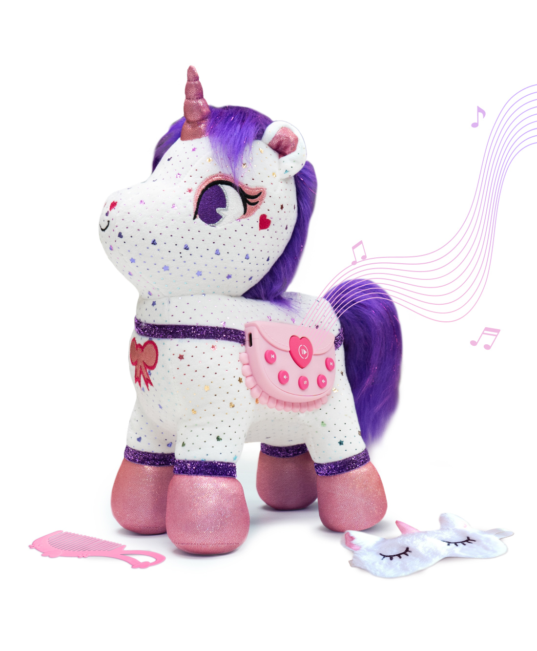 PlayShifu Smart Storyteller Singing And Talking Unicorn Soft Toy - Purple