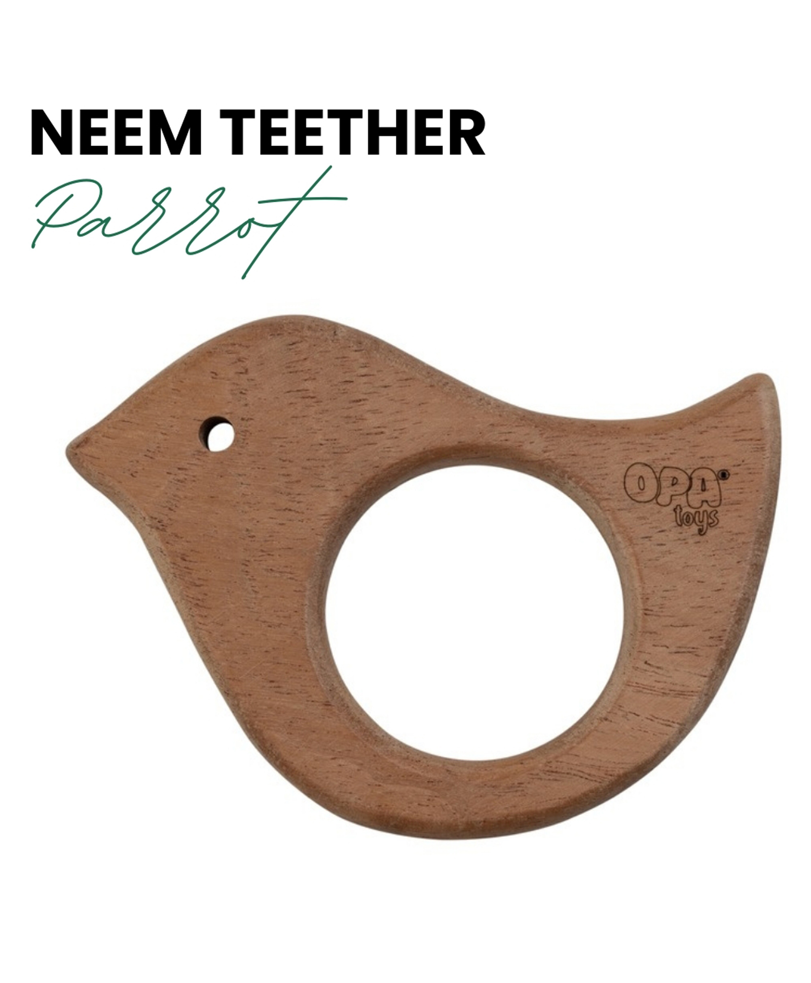 Natural and Chemical-Free Neem Wood - Parrot Neem Teether (1 Piece)-image-33
