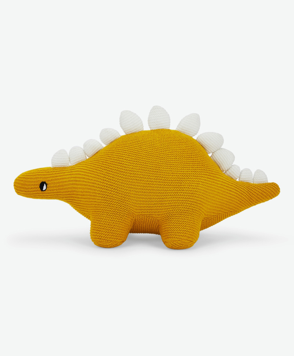 haus & kinder 100% Cotton Cover Knitted Soft Toy, Natural Mustard - Length 25 cm-picture-25