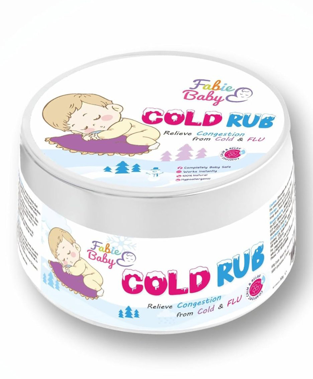 Fabie Baby Cold Rub for Cold and Cough Relief, Nasal Cleaner, Chest Congestion, Stuffy Nose and Sore Throat, 50 g-picture-27