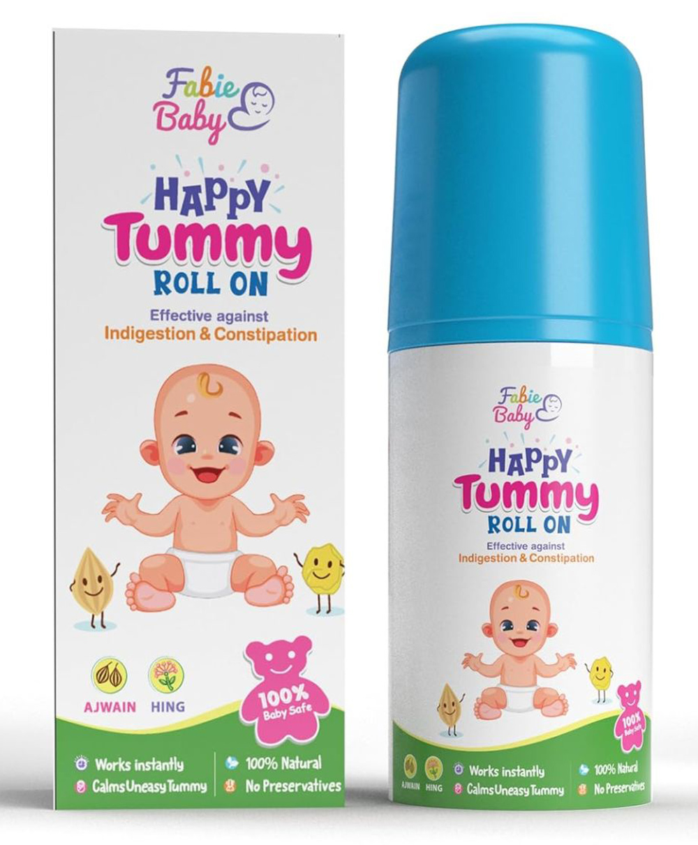 Fabie Baby Happy Tummy Roll On for Baby, Hing, Ajwain, Pudina for Colic, Constipation & Indigestion Relief, 40 ml-image-43