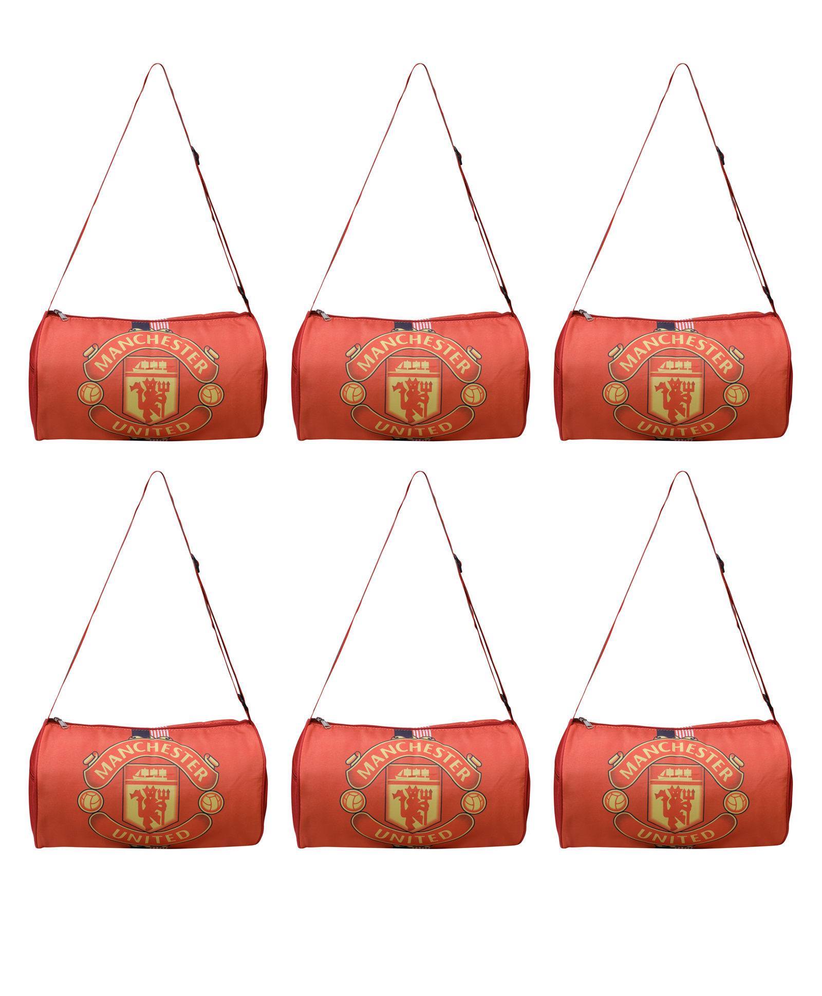 Happile six piece Combo Football Theme Duffle Bag for Picnic/Lunch/Gym/Travel - 9.8 Inches-image-2
